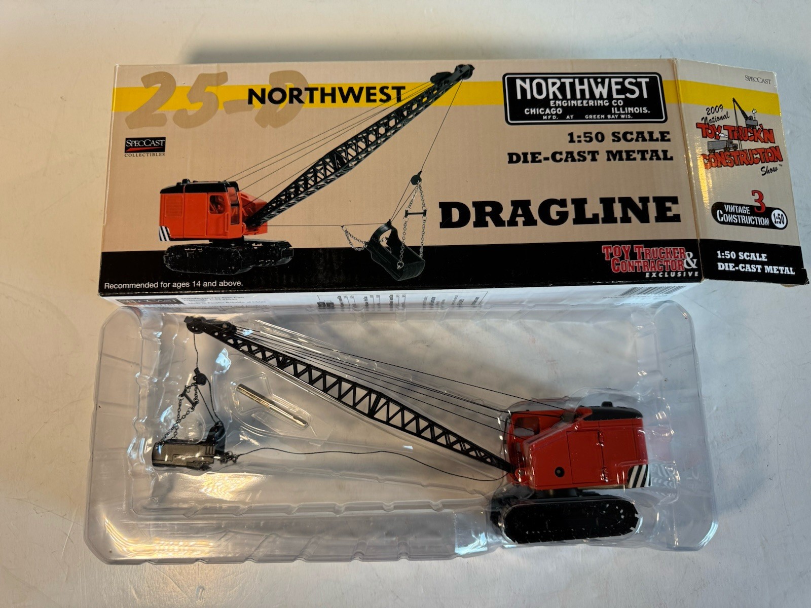SpecCast 1:50 scale North West 25-D Crawler Dragline w/Box