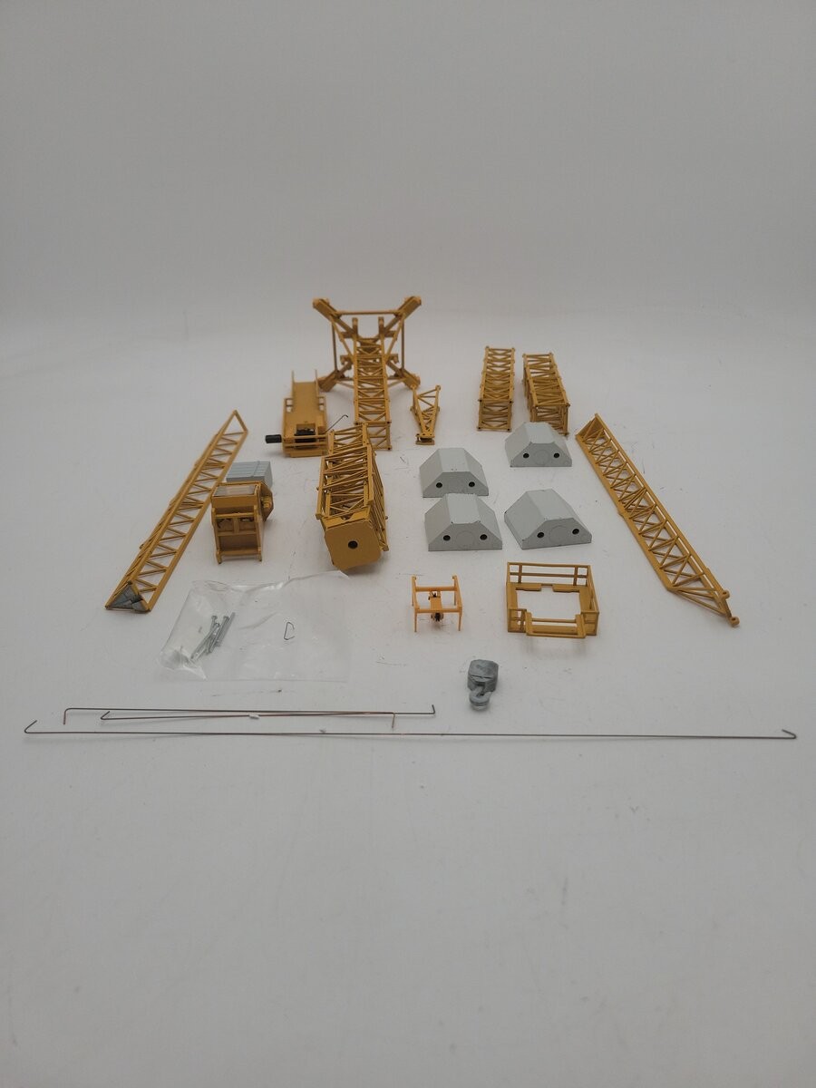 Conrad 1:87 Scale Diecast Yellow Liebherr Tower Crane EC-H Krane Model EX/Box