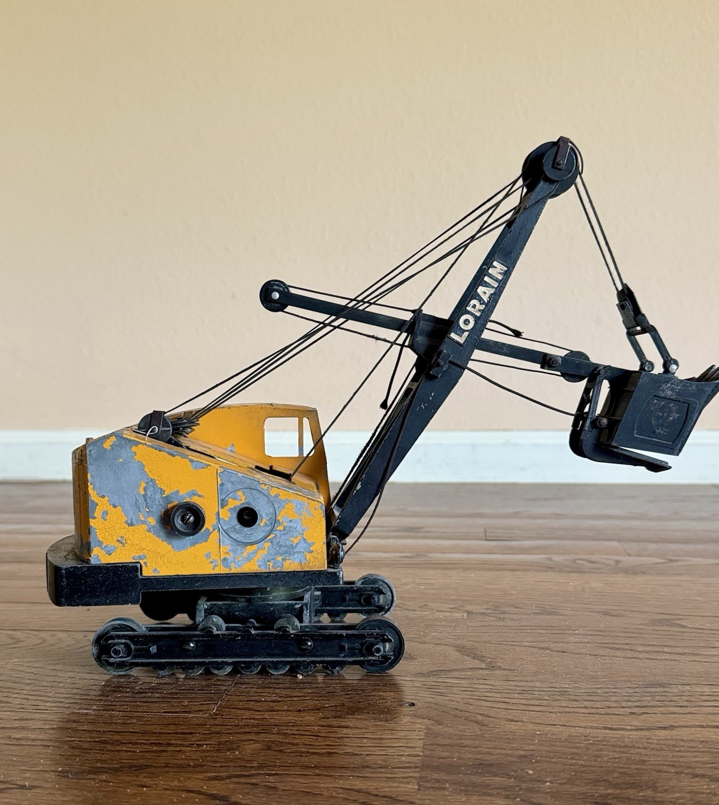 1950s REUHL LORAIN THEW OHIO DIE DETAILED CAST METAL TRENCHER CRANE TOY PROJECT