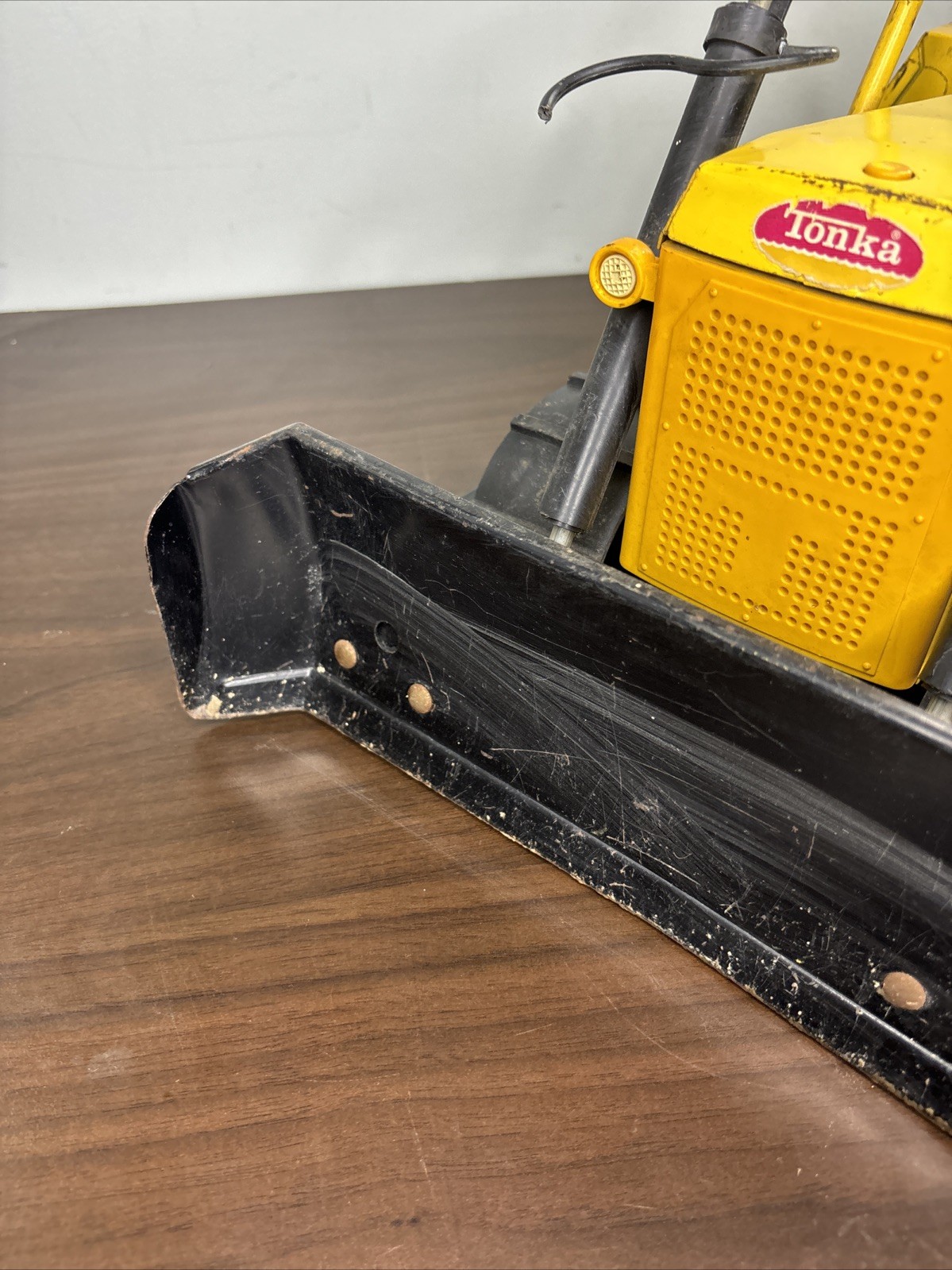 Vintage 1970s Mighty Tonka T-9 “Killdozer” Bulldozer Nice Shape Pressed Steel