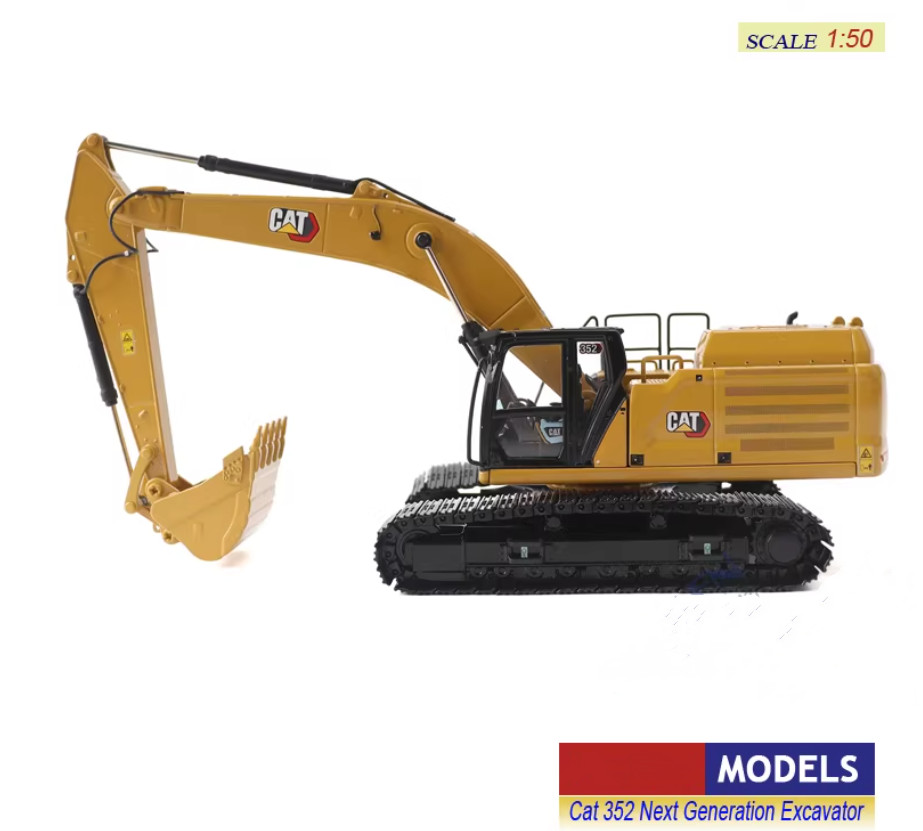 1:50 DM CAT 352 Next Generation Excavator Construction Machinery Diecast Model