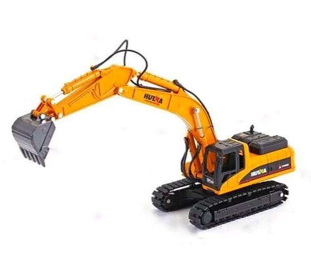 HUINA EXCAVATOR Alloy Engineering Construction 1:50 Metal Model Toy For Boys NEW