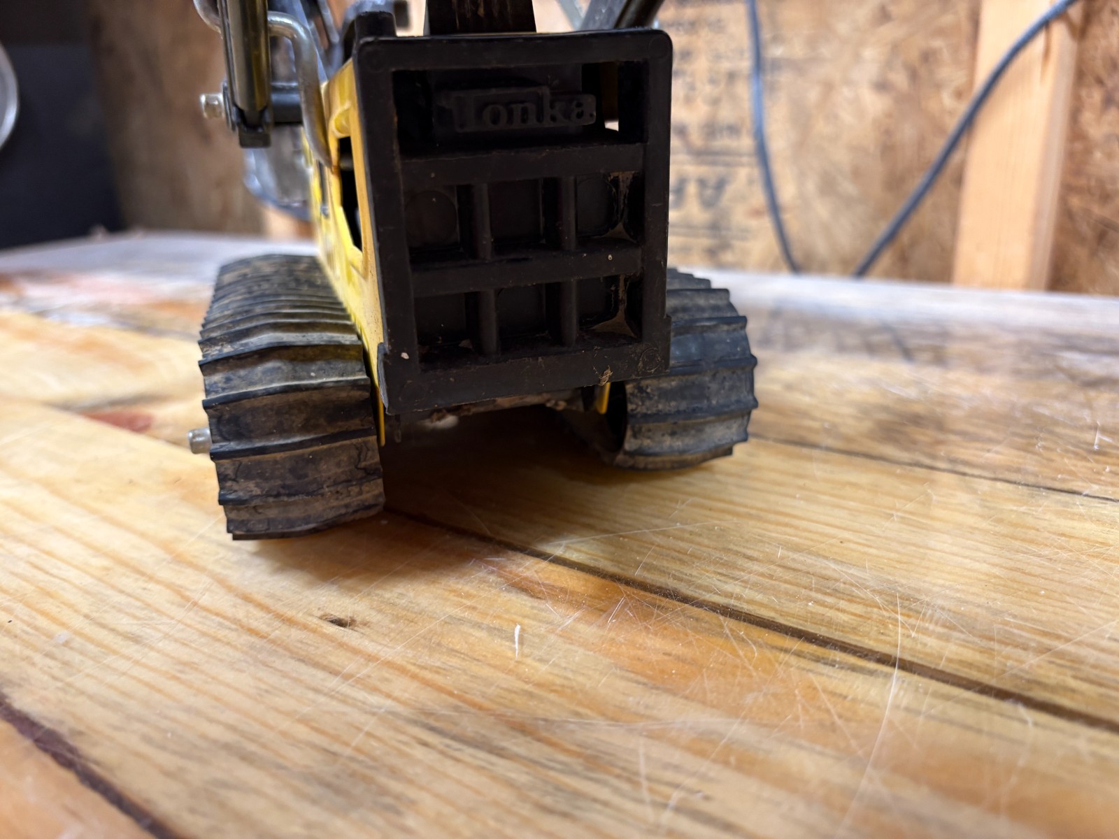 Vintage 70’s Tonka T-6 Trencher Backhoe Bulldozer Pressed Steel