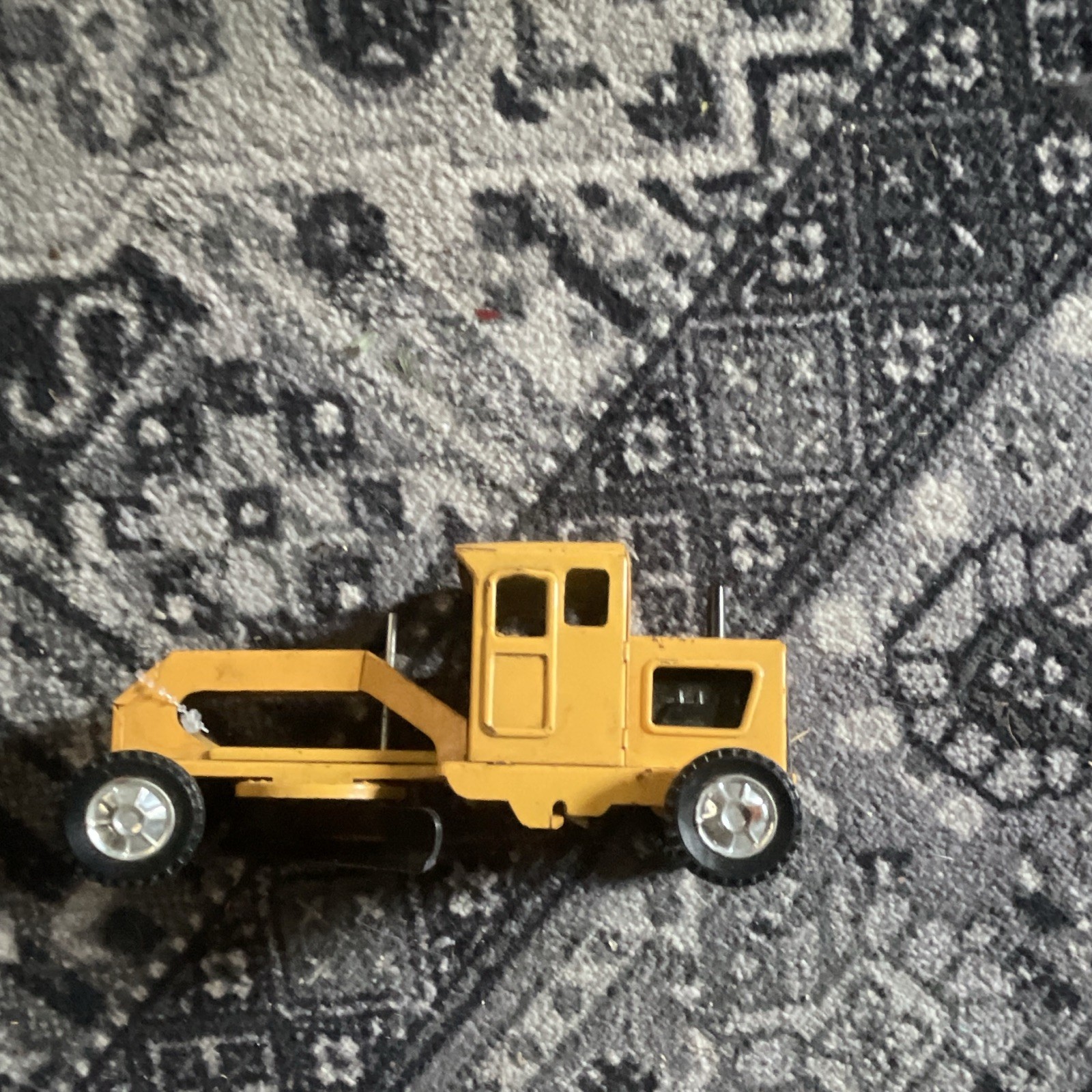 Yellow & Black Diecast Toy Construction Road Roller/Compactor Vehicle