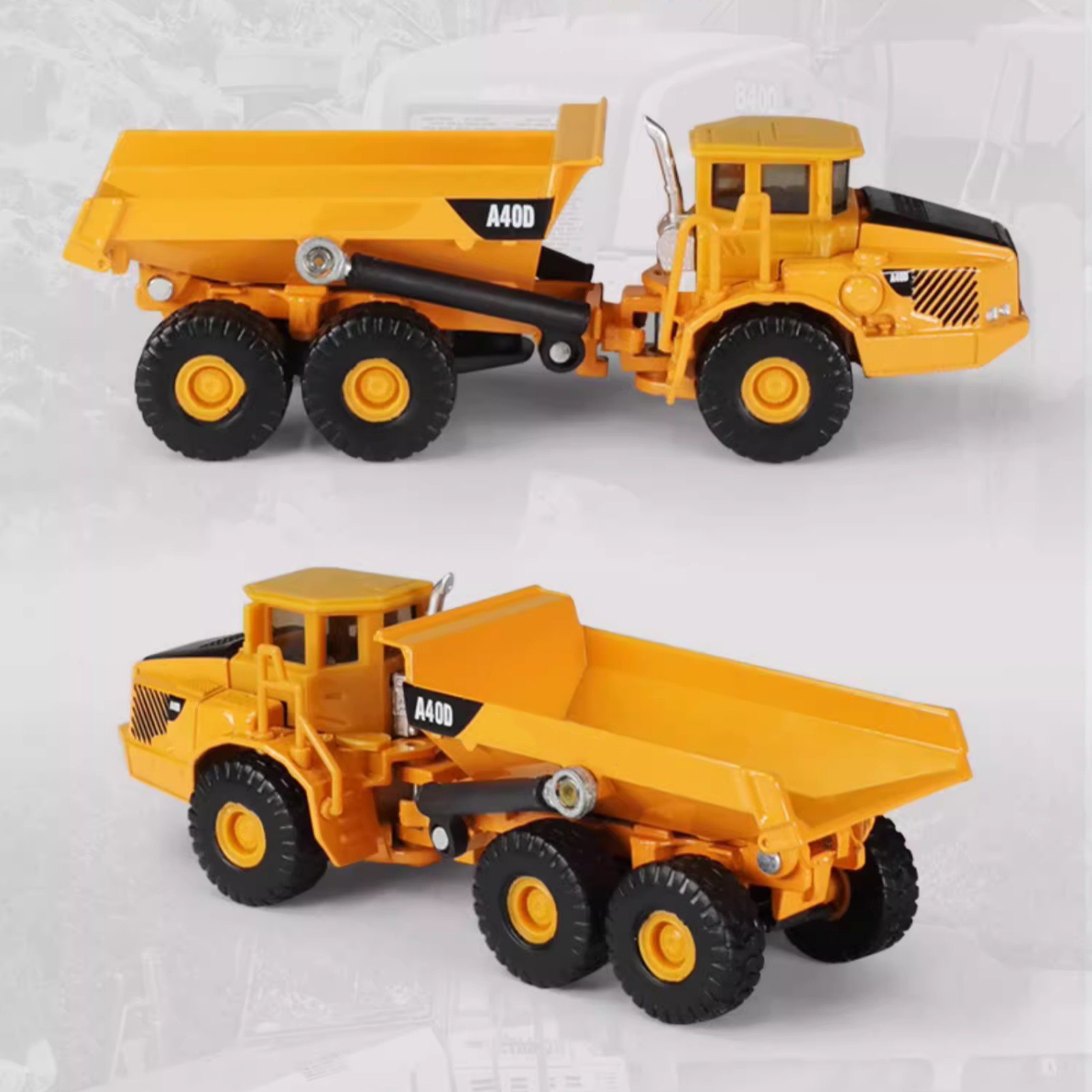 13.5cm Diecast Alloy 1/87 Scale Mining Dumper Truck Vehicle Simulation Model