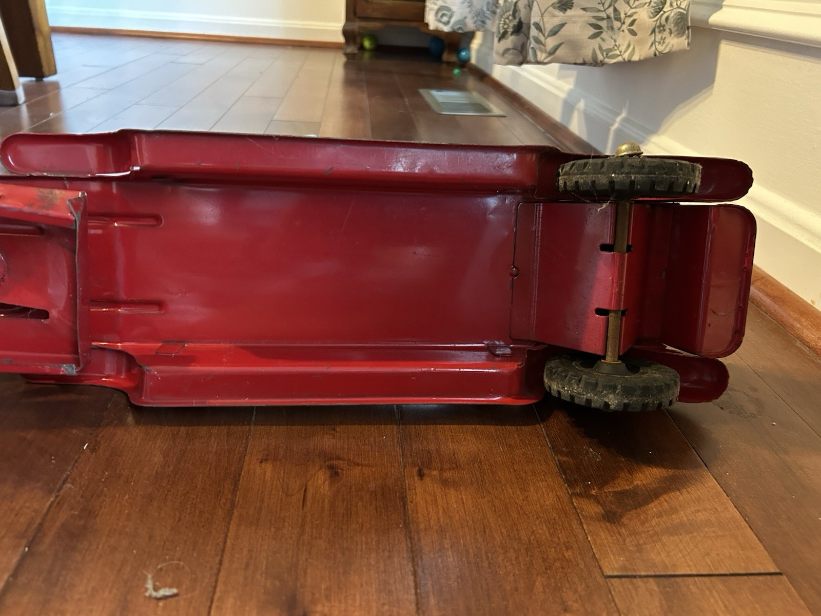 Vintage Buddy “L” GMC Extension Ladder Trailer Fire Truck Display – Antique