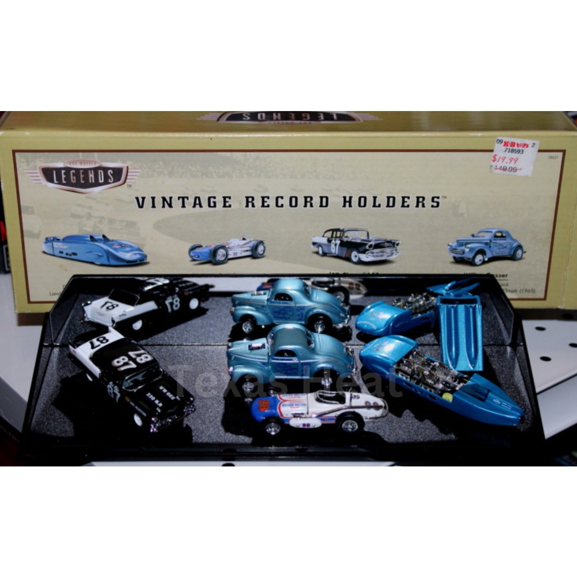 Hot Wheels Legends 1997 Vintage Record Holders 4 Car Set COA Case READ DESCR (T)