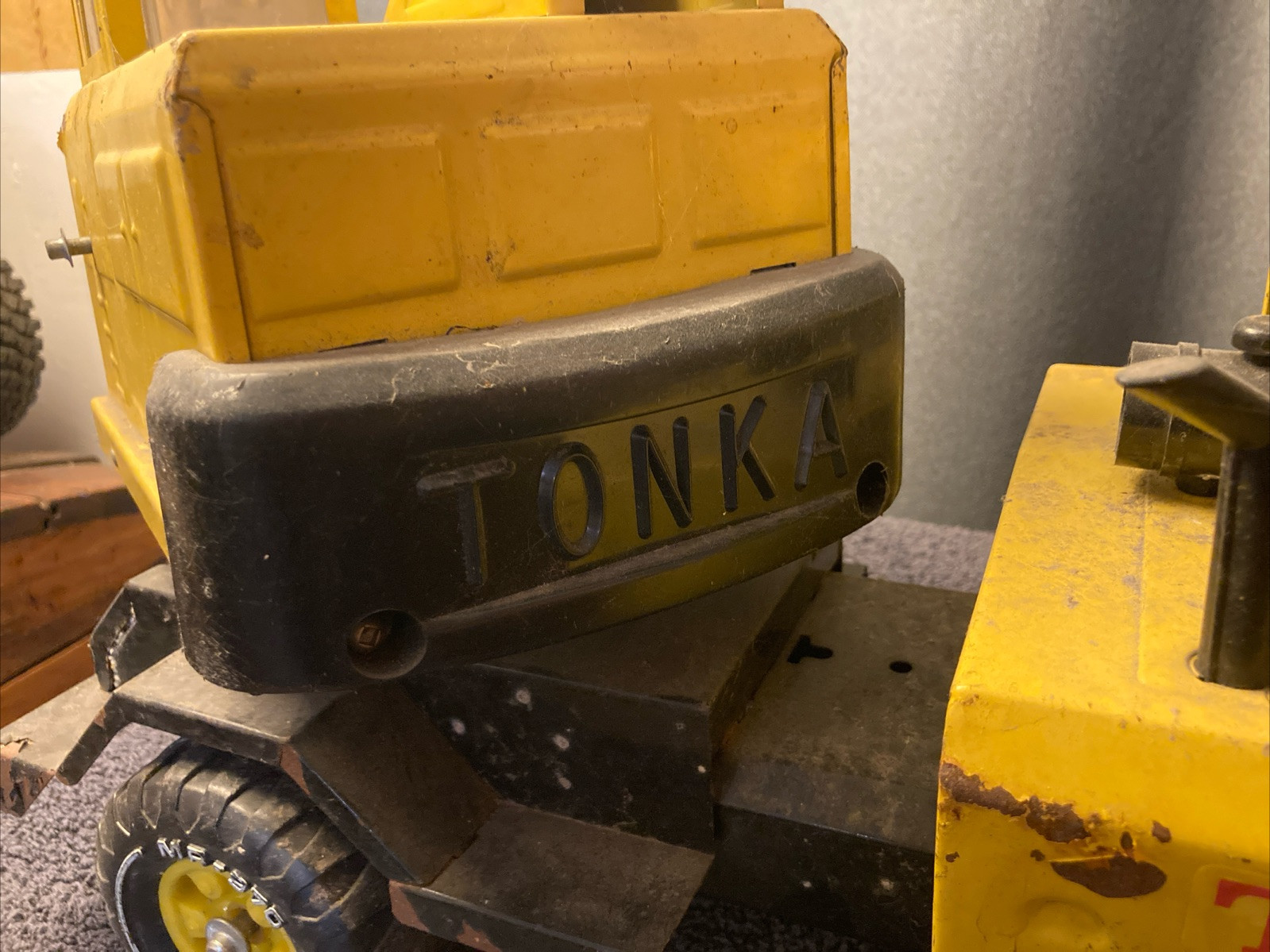Vintage 1970s Mighty Tonka Turbo Diesel Toy Crane Truck # 37180 MR-970 Barn Find