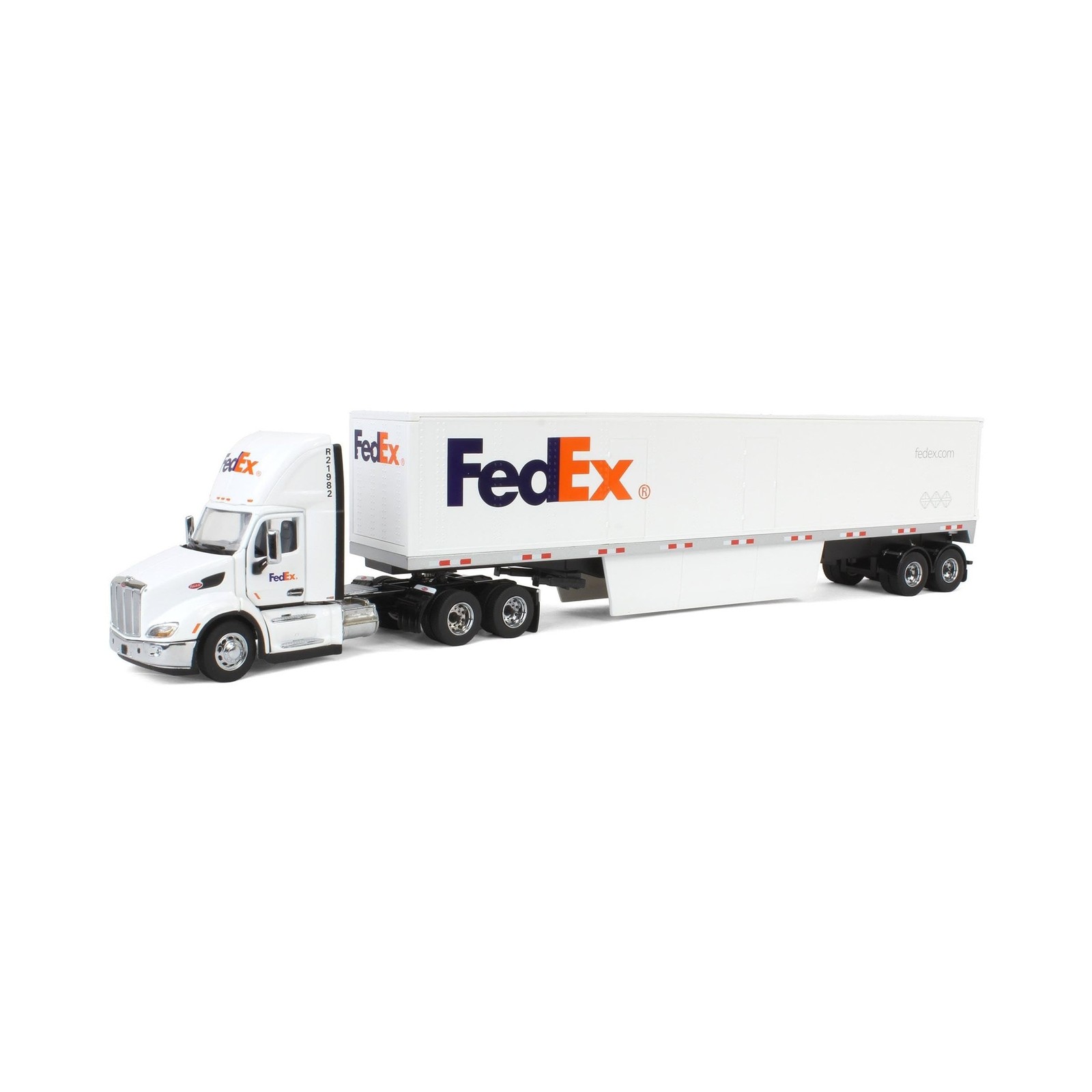 Diecast Masters 1/50 FedEx Peterbilt 579 Day Cab Tandem Axle with 53′ Dry Car…
