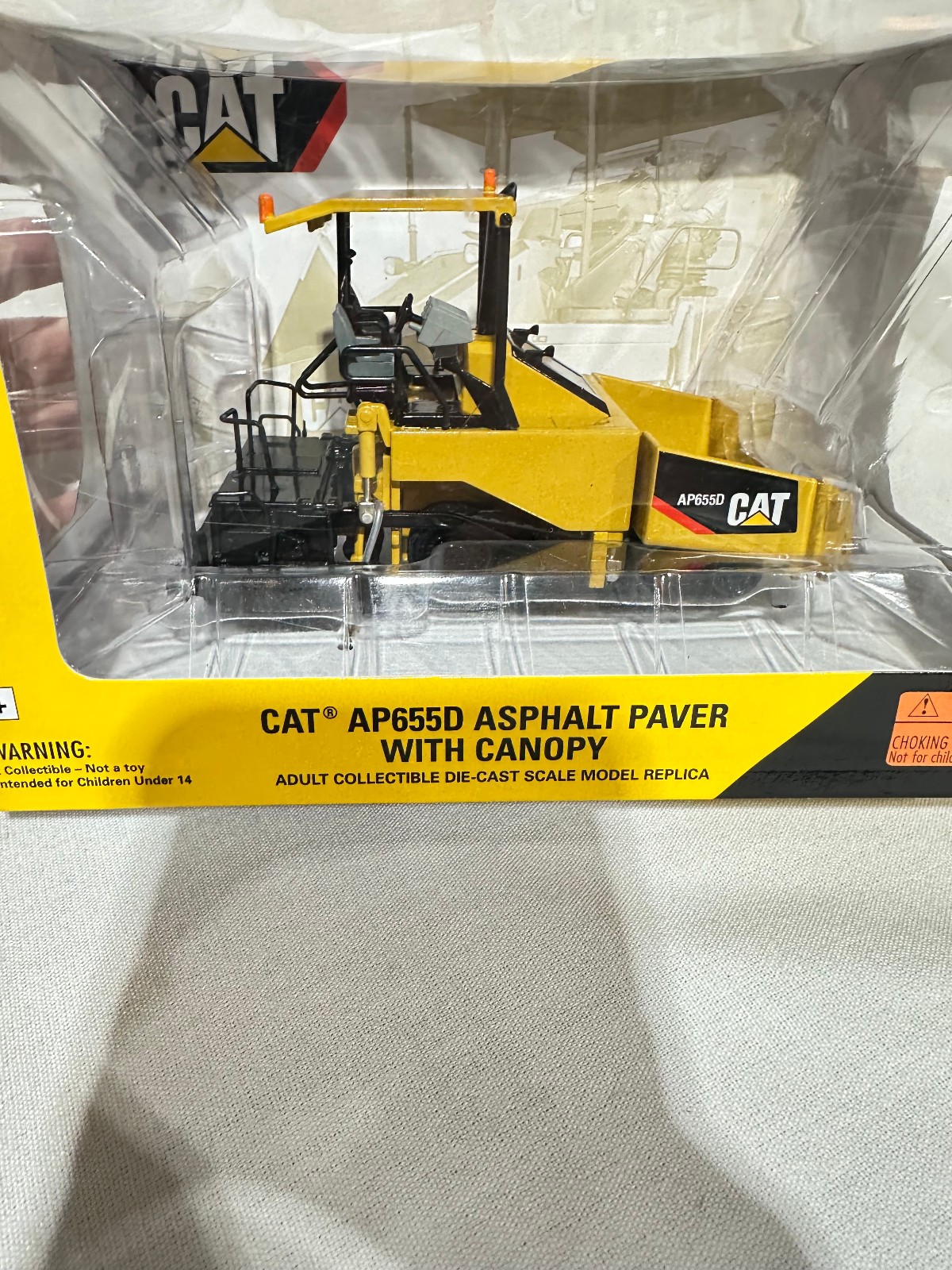 Caterpillar AP655D Asphalt Paver With Canopy By Norscot 1/50th Scale