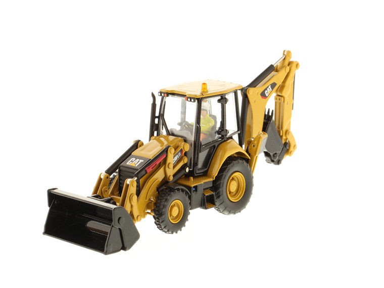 DM 1:50 CAT 420F2 Caterpillar Skid Loader Busy Vehicle Model 85233