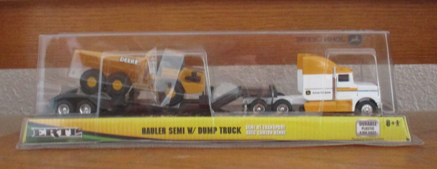 JOHN DEERE – ERTL, HAULER SEMI W/ DUMP TRUCK (37382F); (unopened original box)