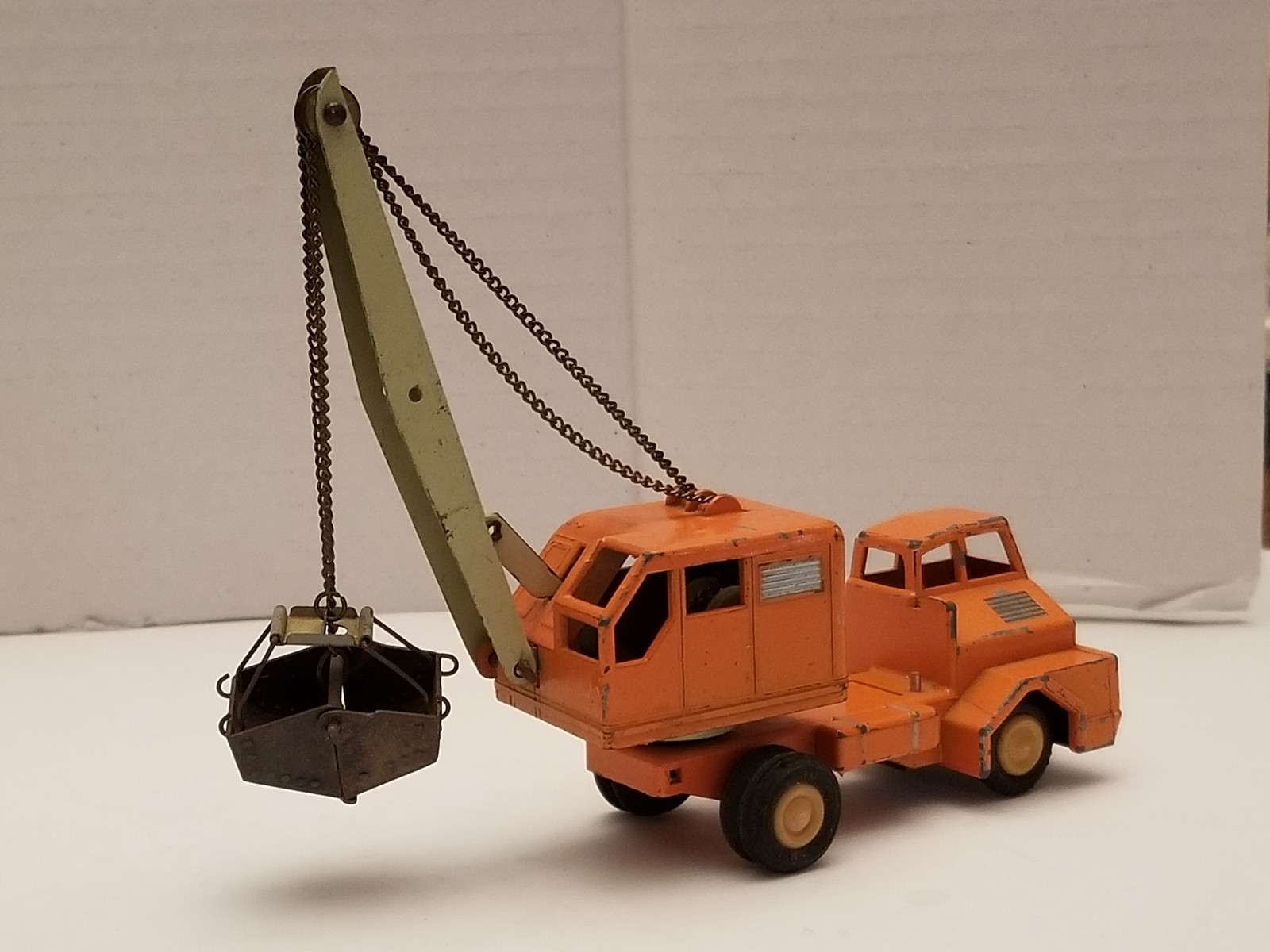 Vintage Gama West Germany Orange Clam Bucket Crane Truck C