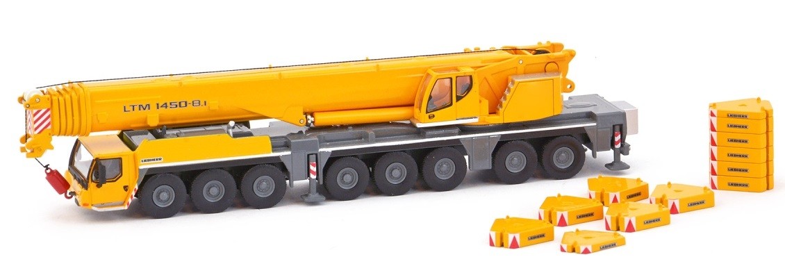 IMC MODELS,Mobile crane LIEBHERR LTM 1450-8.1, 1/87, IMC31-0134