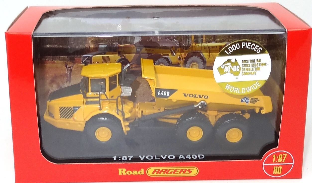 1:87 VOLVO CONSTRUCTION ARTIC DUMPER – AC/DC – NEW DIECAST IN DISPLAY CASE