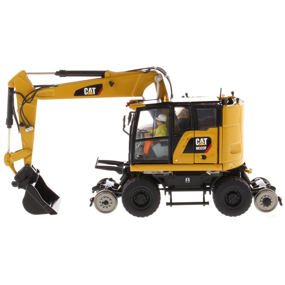 Caterpillar | 1:50 | SAFETY YELLOW | CAT 323F Railroad Excavator | # CAT 85661
