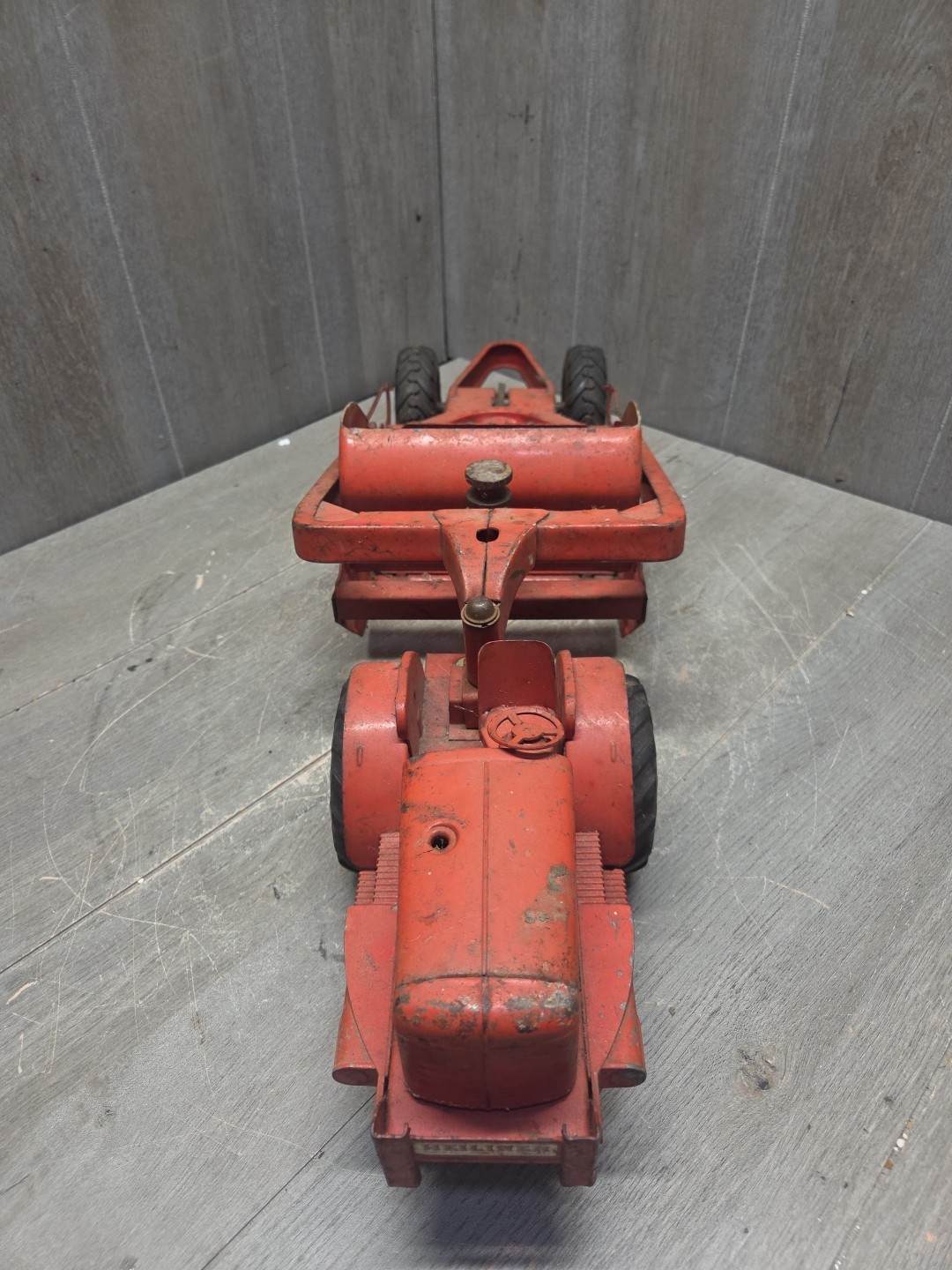 Doepke Model Toys Heiliner Earth Mover Scraper Construction Tractor Vintage 50’s