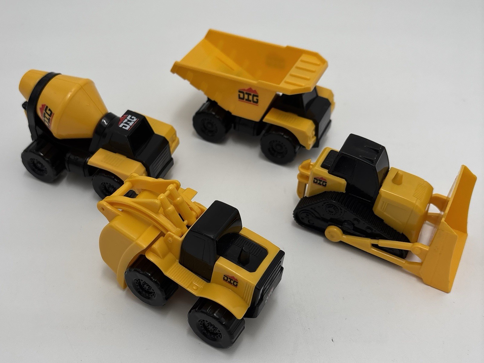 Sunny Days 3″ Little Machines Plastic Construction Vehicles Dozer Cement Dump