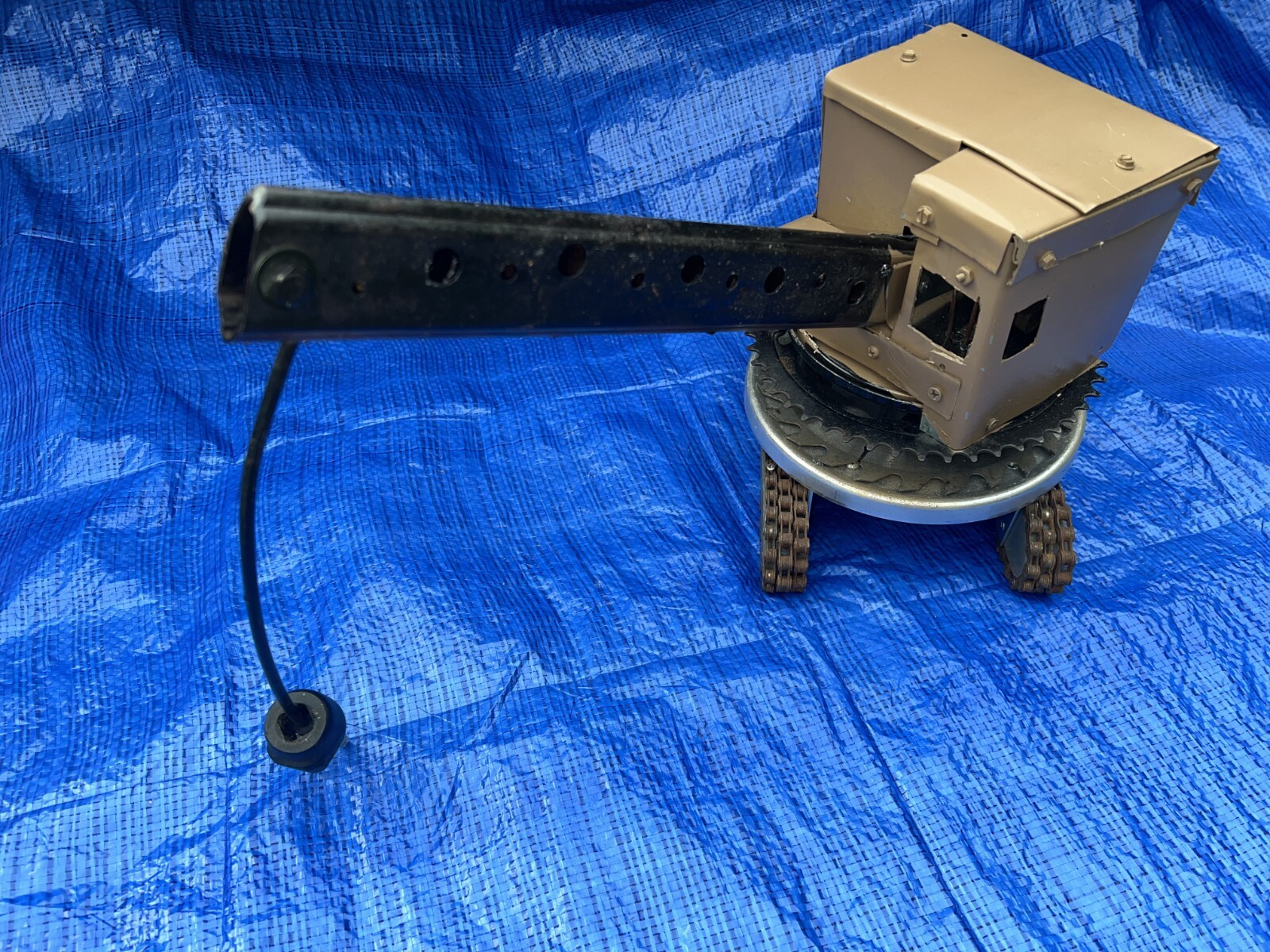 Trench Art STEAM SHOVEL Steel Excavator Construction Metal Art Scoop Bucket Coal
