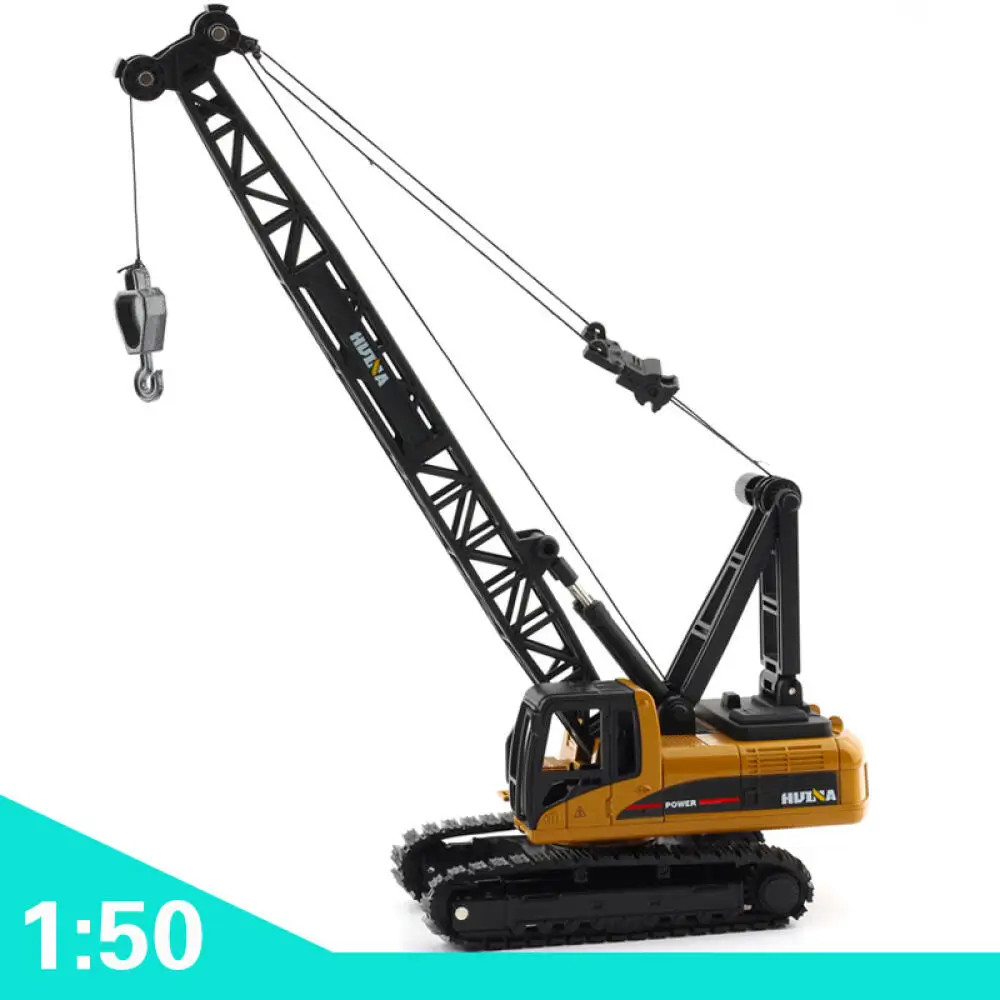 Alloy Tower Crane Model Engineering Vehicle Excavator Static Truck Model Toys