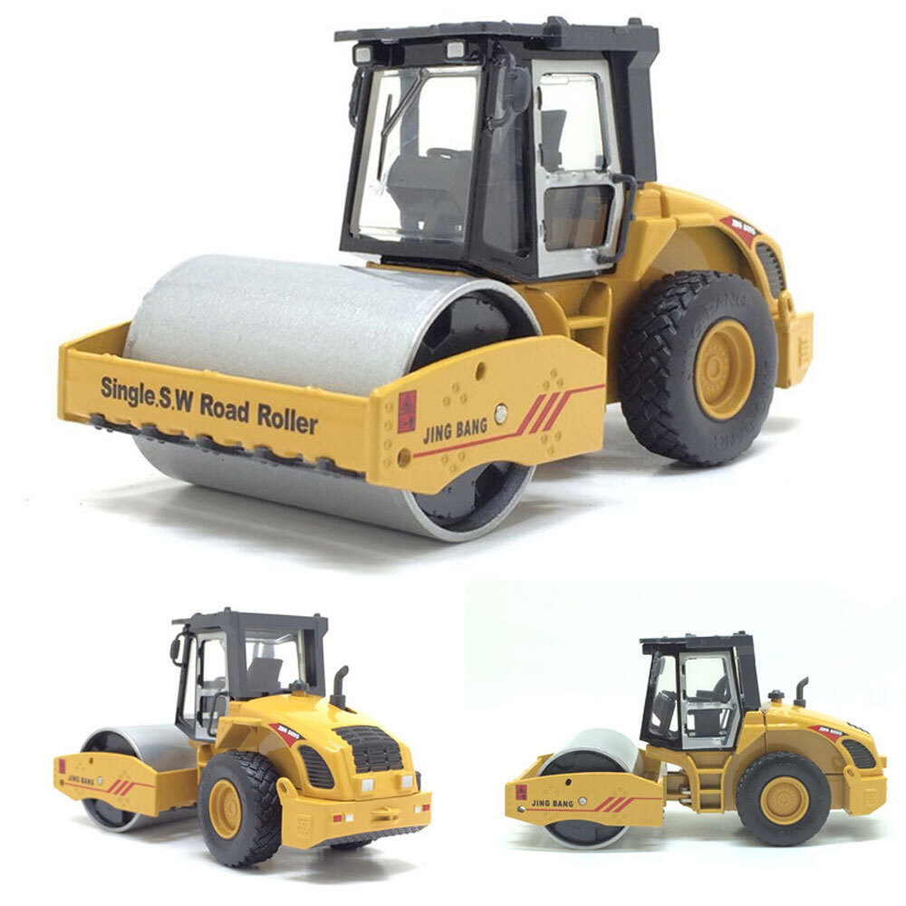 Road Roller Toy Diecast Model Metal Construction Equipment Boys Toys Kids Gifts