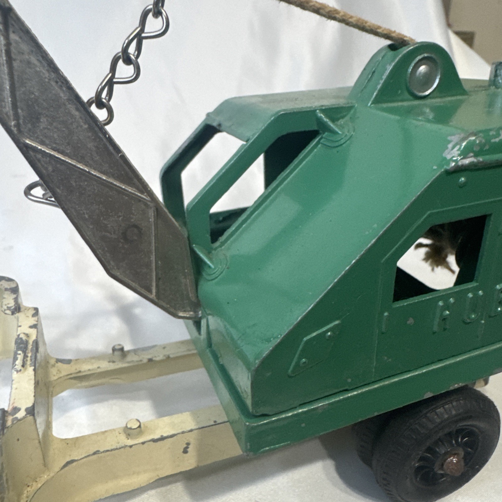 VINTAGE TOY 494 CONSTRUCTION HUBLEY DIGGER STEAM SHOVEL DRAGLINE PART RESTORE