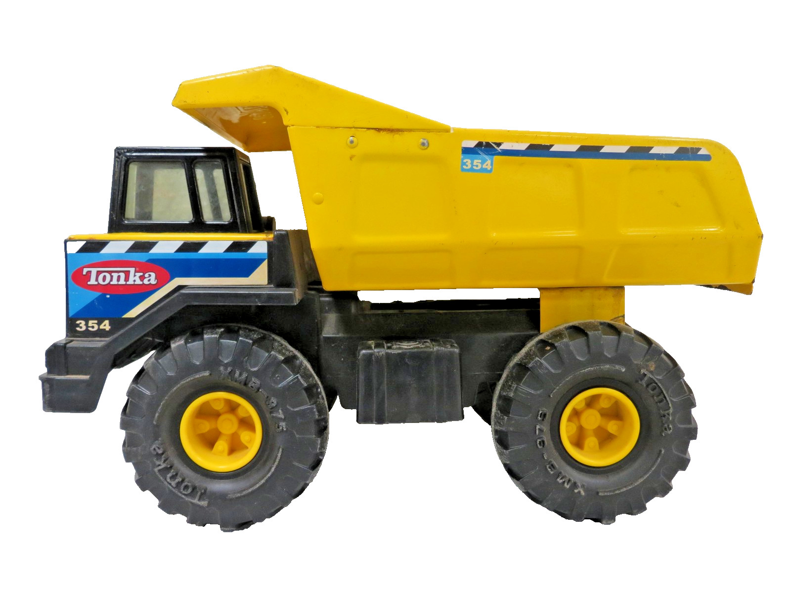 Vintage Tonka Steel Classics 354 Mighty Yellow Dump Truck Toy Construction 17″