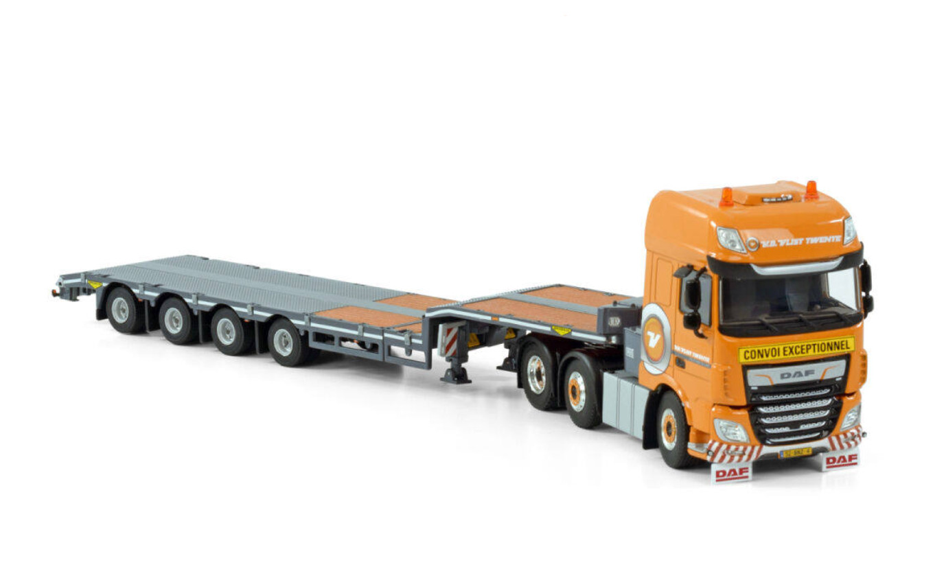 WSI 01-3626 1:50 DAF XF 6×2 V.D. VLIST Low Loader Trailer Diecast Model Truck