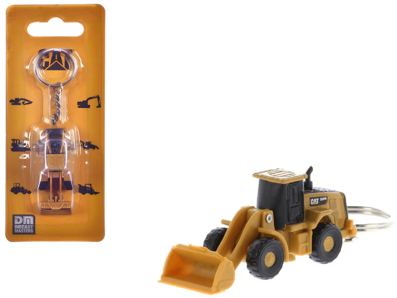 CAT Caterpillar 950M Wheel Loader Keychain Yellow Diecast Model by Diecast Maste