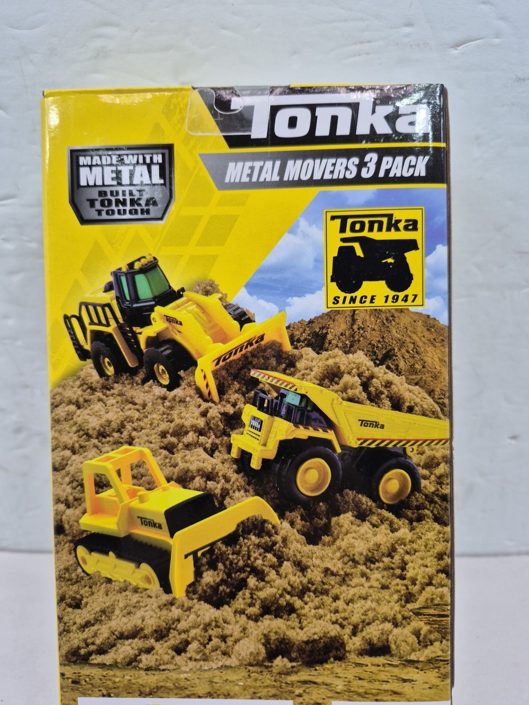 Tonka Metal Movers – 3 pack – Mighty Dump Truck, Front Loader & Bulldozer New