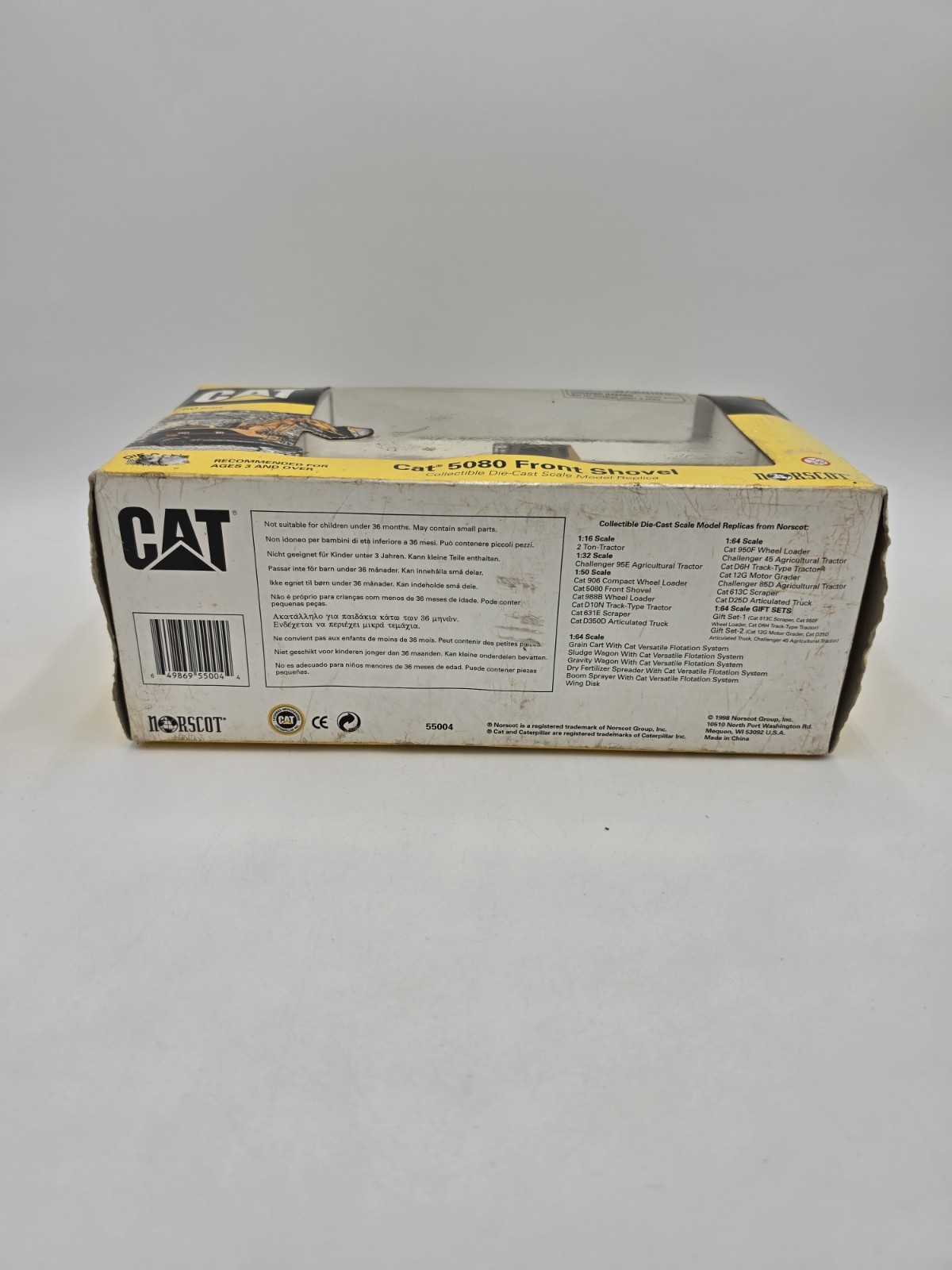 Vintage 1998 Norscot CAT 5080 Front Shovel Die-Cast 1:50 Scale Model New