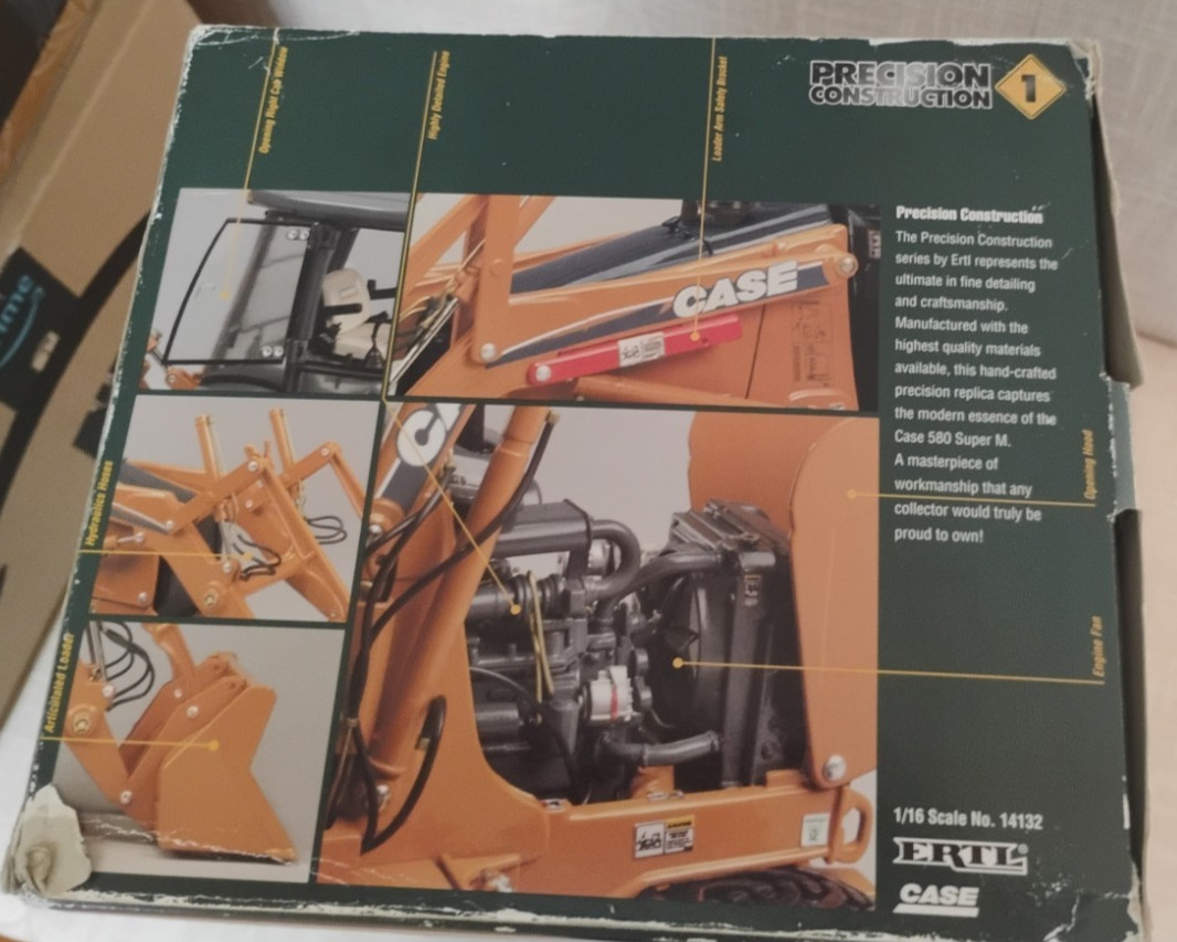 1/16 Case 580 Super M Backhoe Precision Construction Series #1