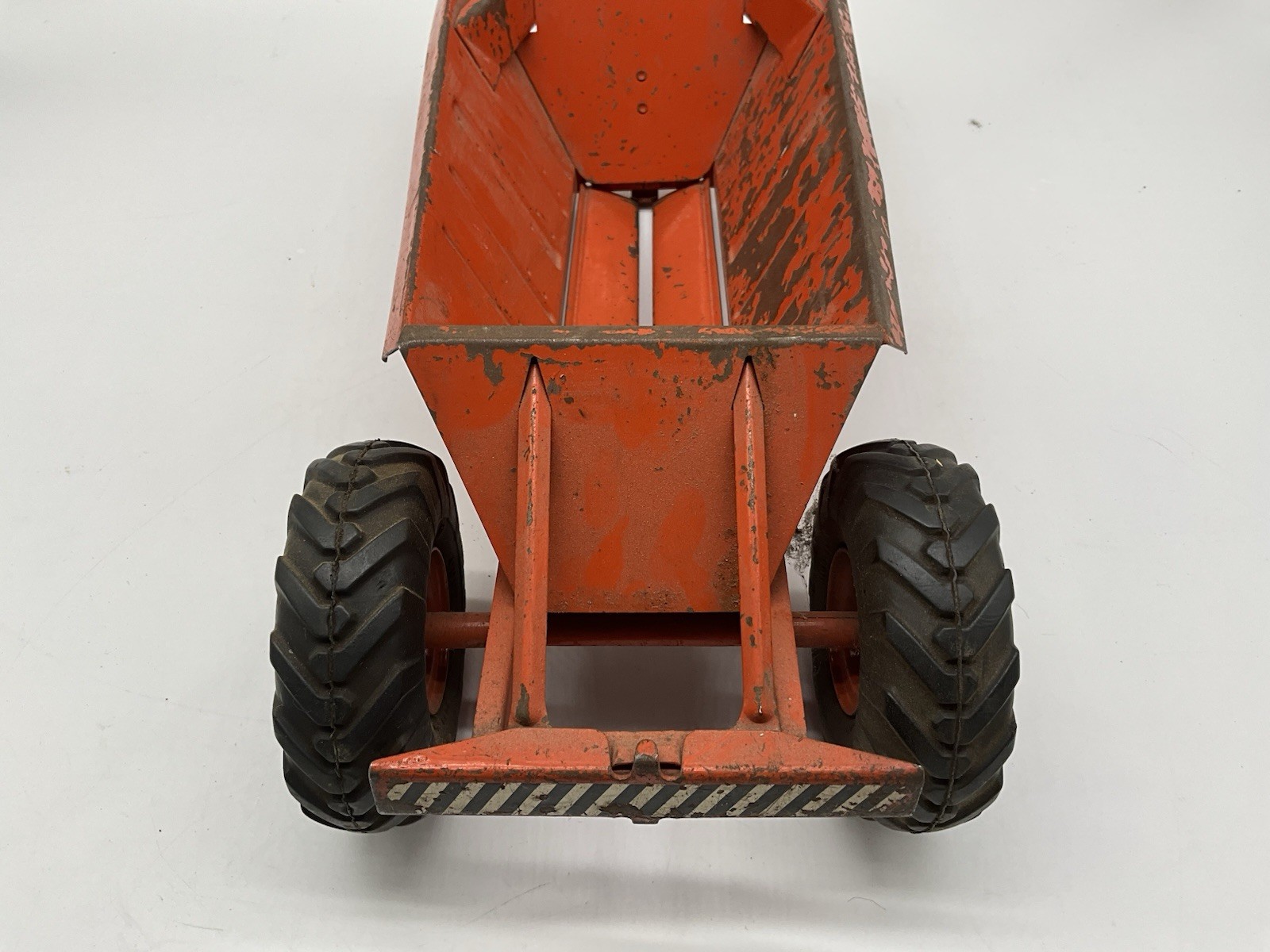 Doepke Euclid Tractor Toy Earth Mover 26″ Red Goodyear Tires Vintage 1950’s