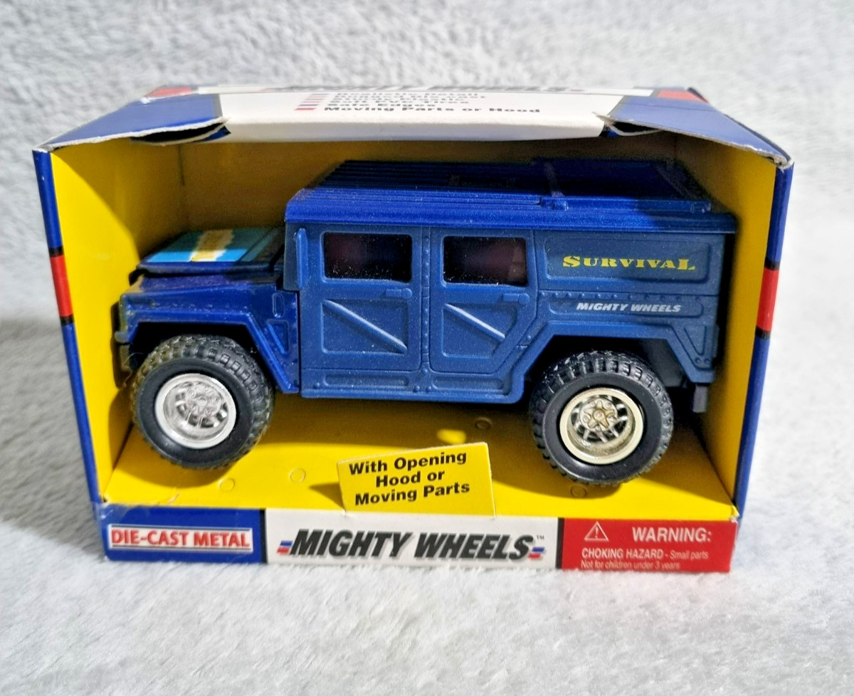 1998 Vintage SOMA MIGHTY WHEELS SURVIVAL HUMMER TRUCK DIECAST METAL