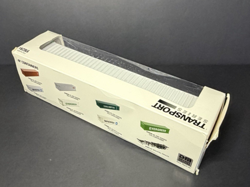 DieCast Masters 91028A 1:50 EverGreen 40′ White Refrigerated Shipping Container