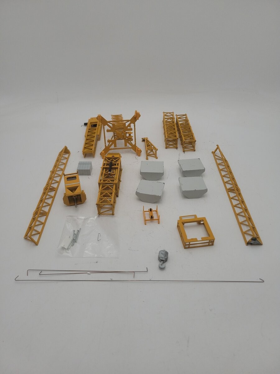 Conrad 1:87 Scale Diecast Yellow Liebherr Tower Crane EC-H Krane Model EX/Box