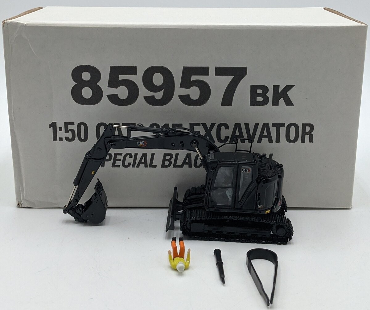 DieCast Masters 85957BK 1:50 Black High Line Series Caterpillar 315 Excavator