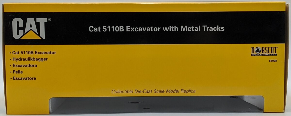 Norscot 55098 1:50 Scale Diecast CAT 5110B Hydraulic Excavator With Metal Tracks
