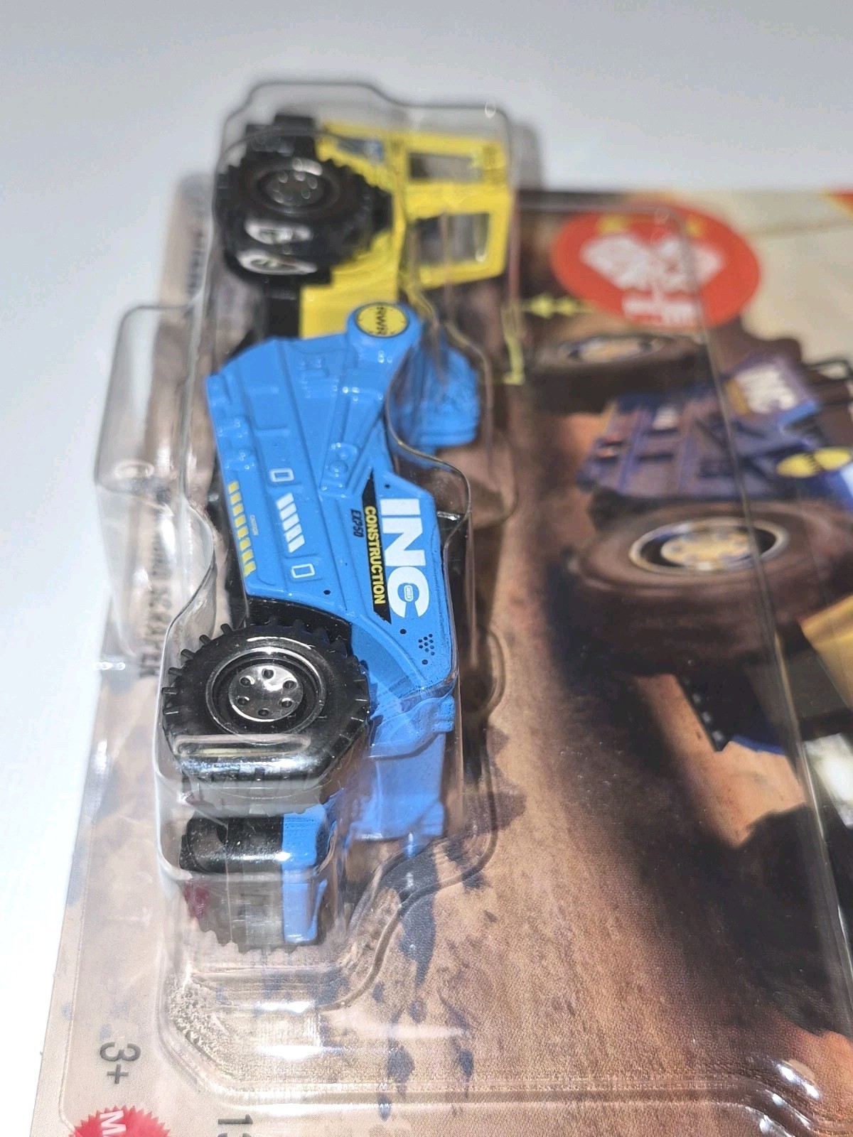 2024 Matchbox Scraper MBX Construction 2014 Yellow Blue 1:120 Diecast Unopened!
