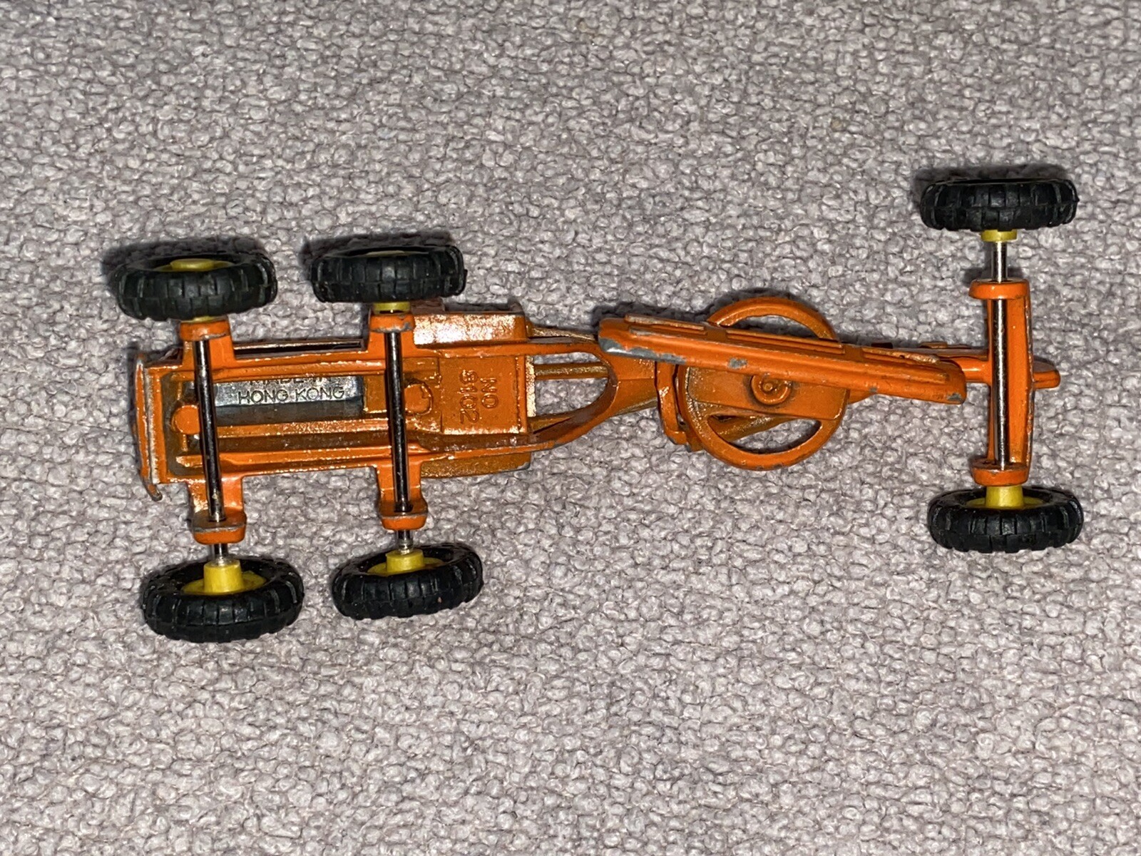 Vintage Zylmex 8102 Orange Motor Road Grader Hong Kong & EUCLID R-40 Dinky toys