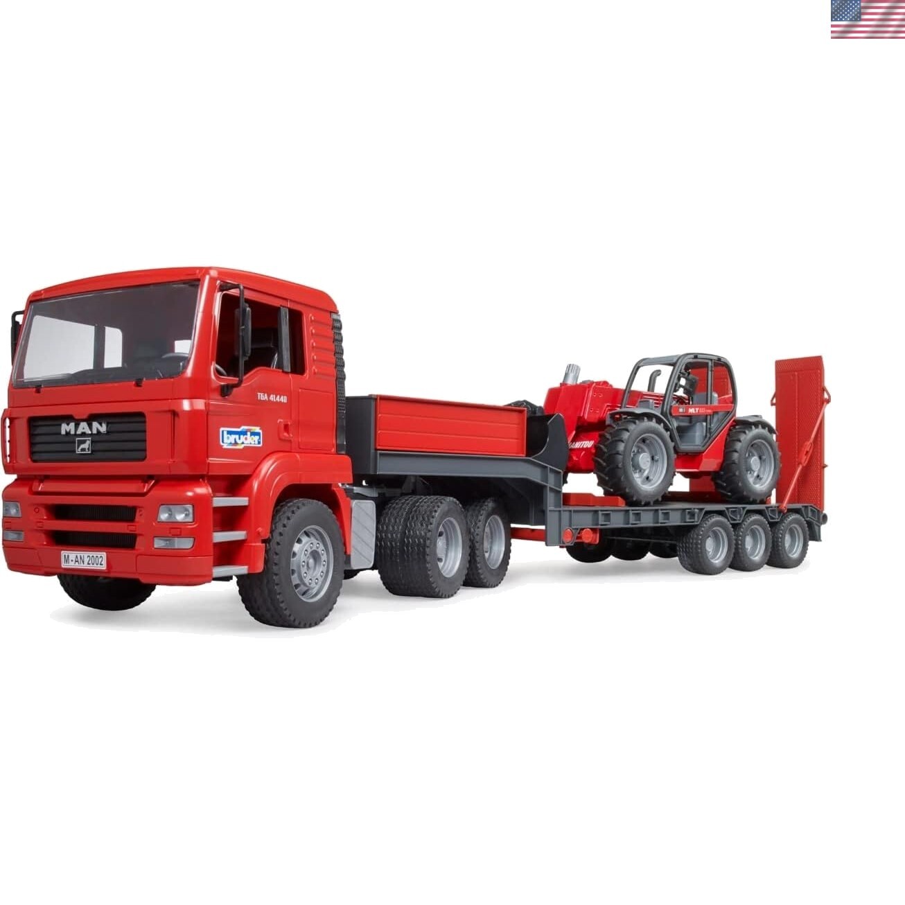 Man TGA Low Loader Truck with Manitou Loader