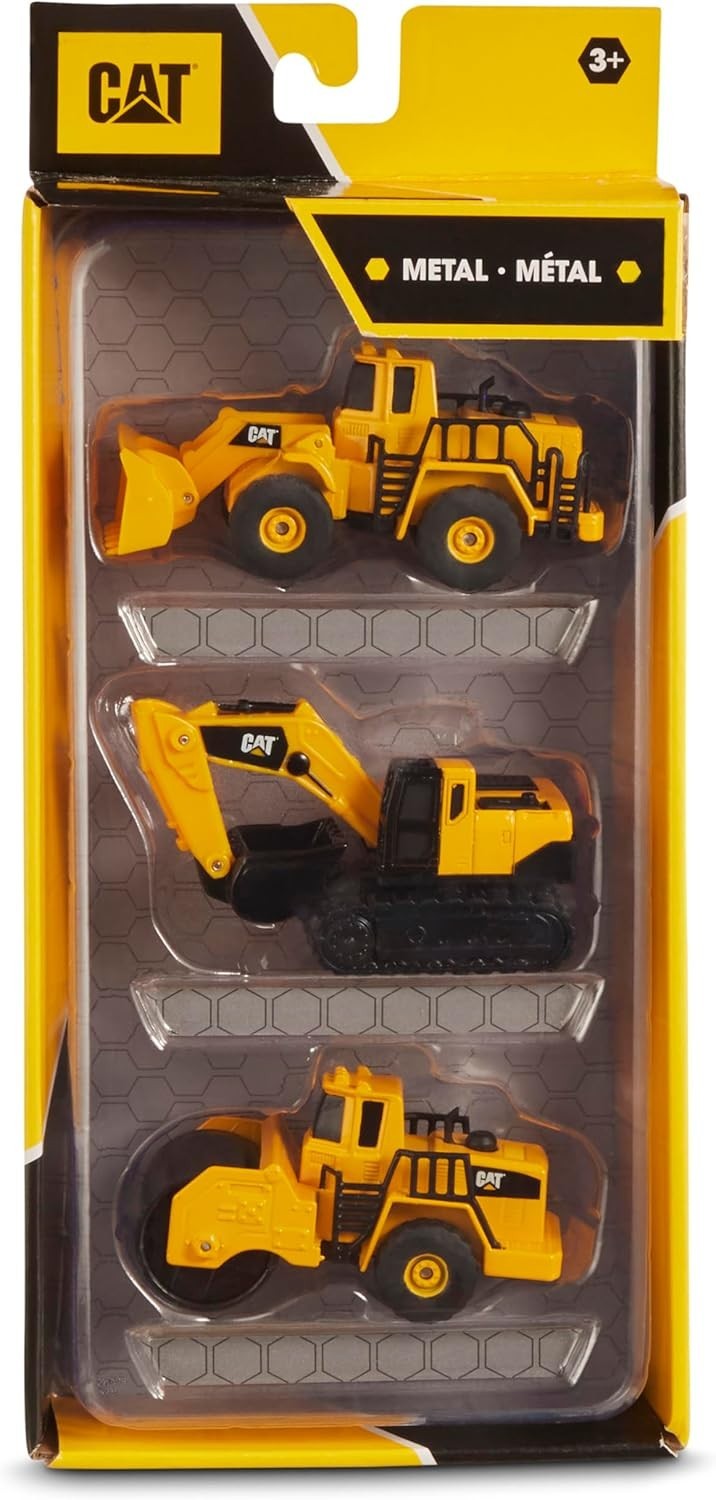 CAT Construction Toys CAT Construction Die Cast Metal 3 Pack Vehicles – Steam…