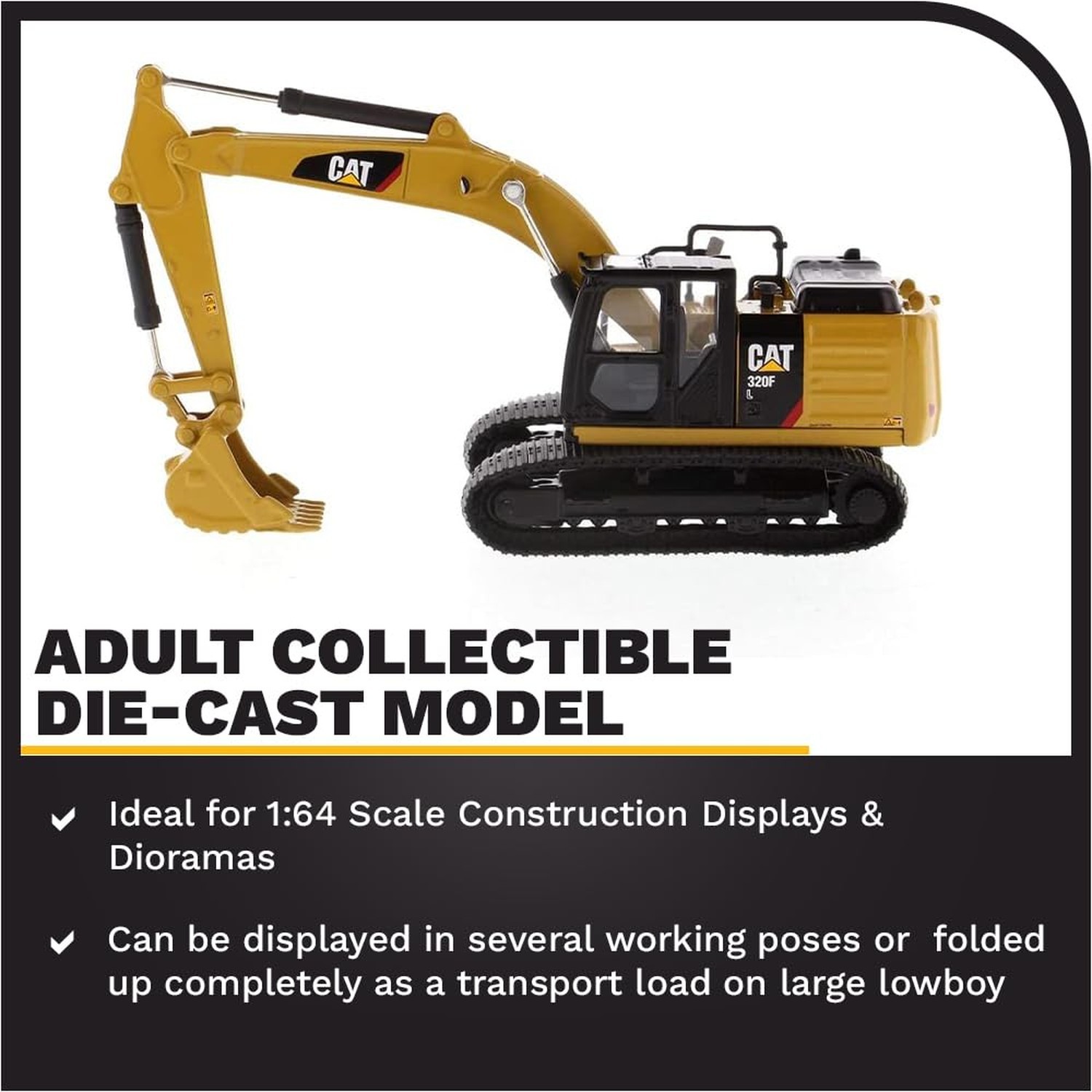 Diecast Masters 1:64 Scale Caterpillar 320F L Hydraulic Excavator Model 85690…