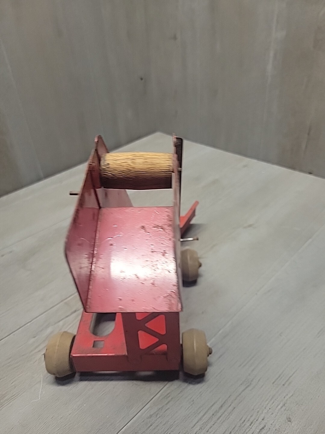 Vintage Rare Portable Scoop-N-Load Sand Loader W/ Wooden Wheels