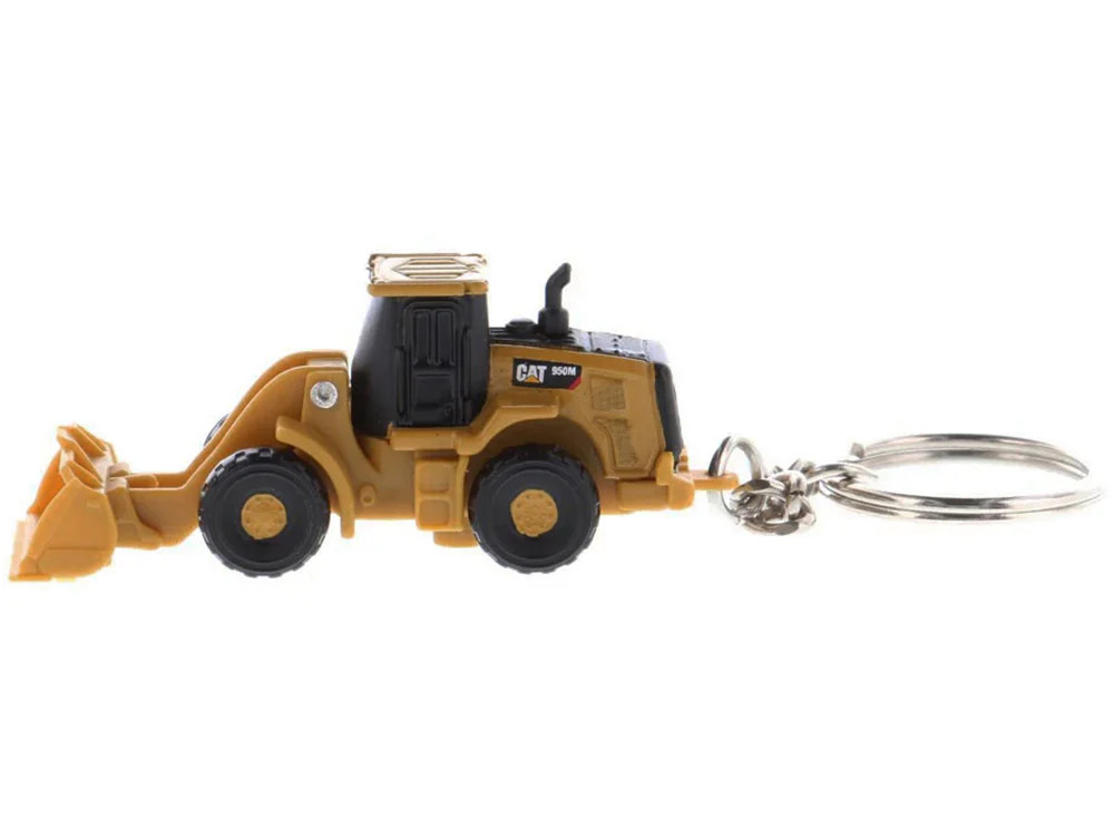 CAT Caterpillar 950M Wheel Loader Keychain Yellow Diecast Model by Diecast Maste