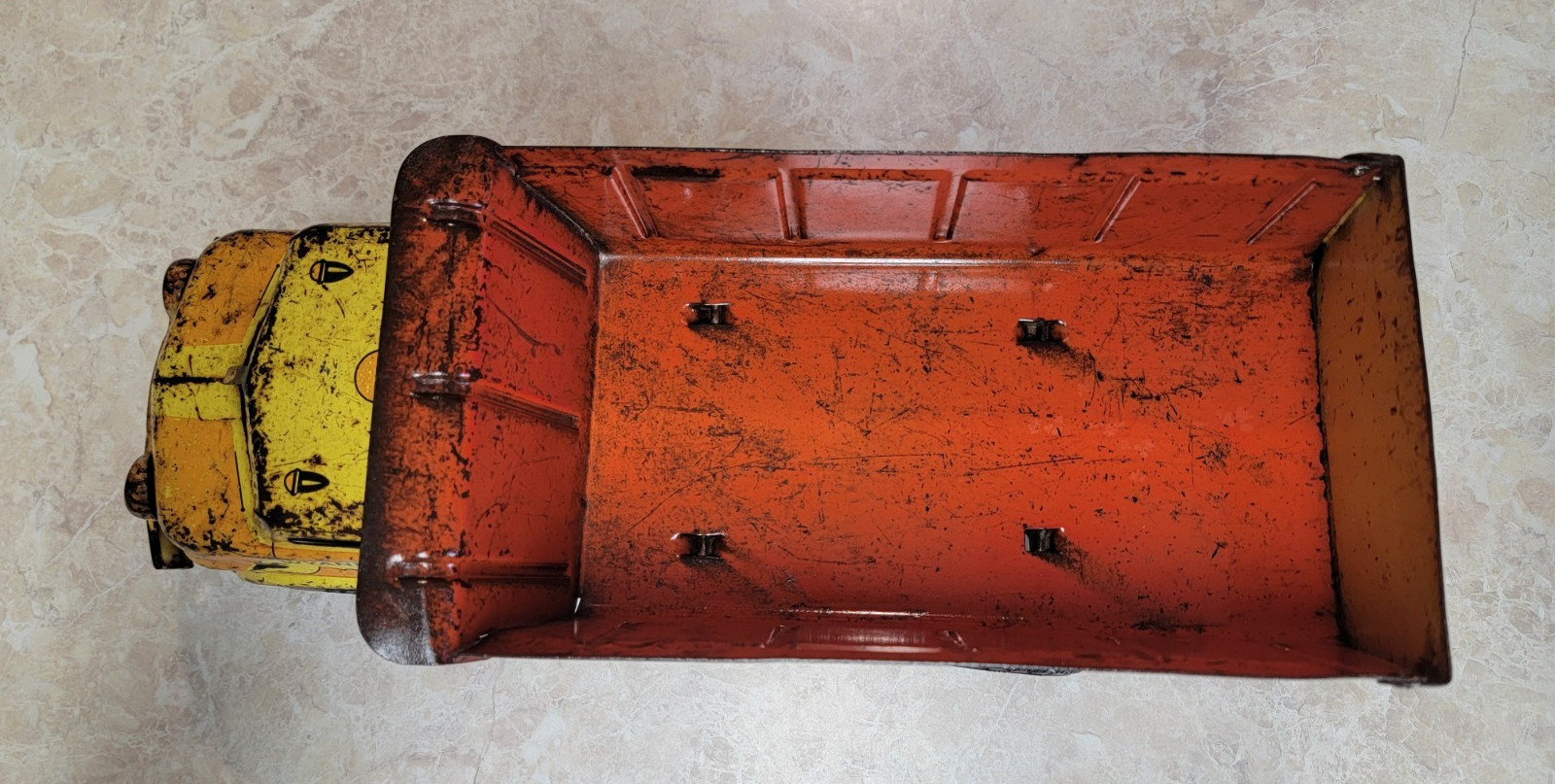 Vintage Wyandotte Pressed Steel Construction Dump Truck No Bucket 16″ Sealed