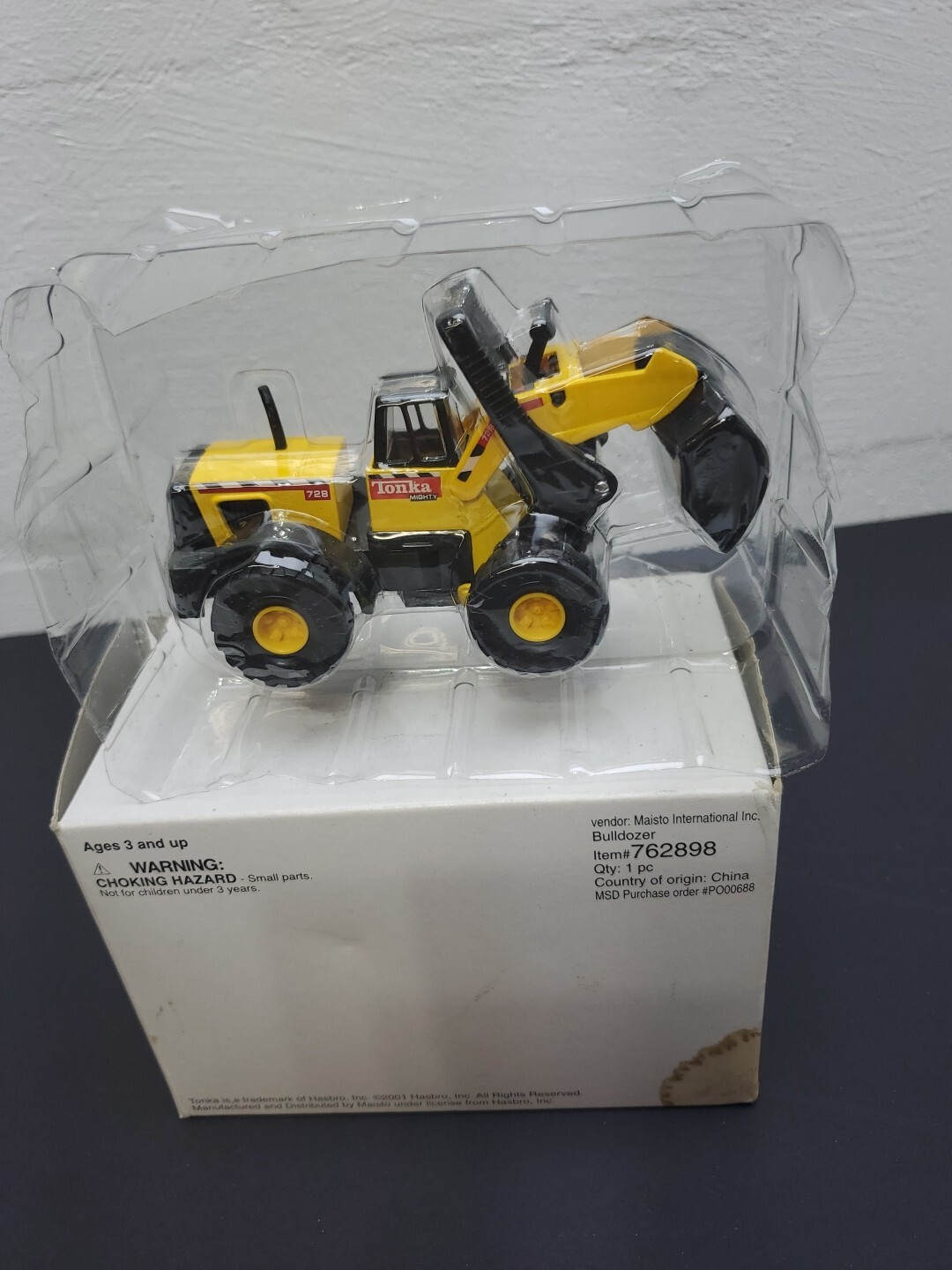 Tonka Mini Mighty 728 Bulldozer Replica Maisto Hasbro 2001 #762898 SIZE 5″ BY14O