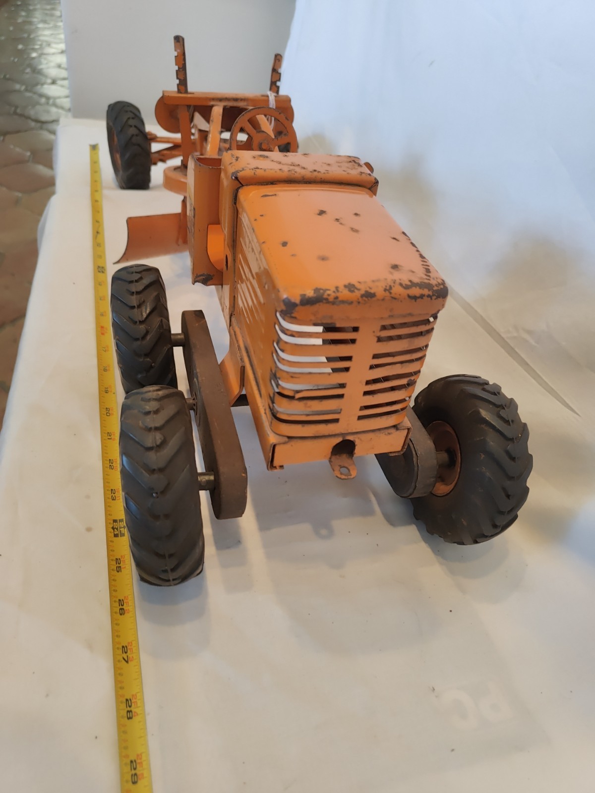 Doepke Model Toys Adams Road Grader Diesel Motor Steel 1950’s Vintage Fair Cond.