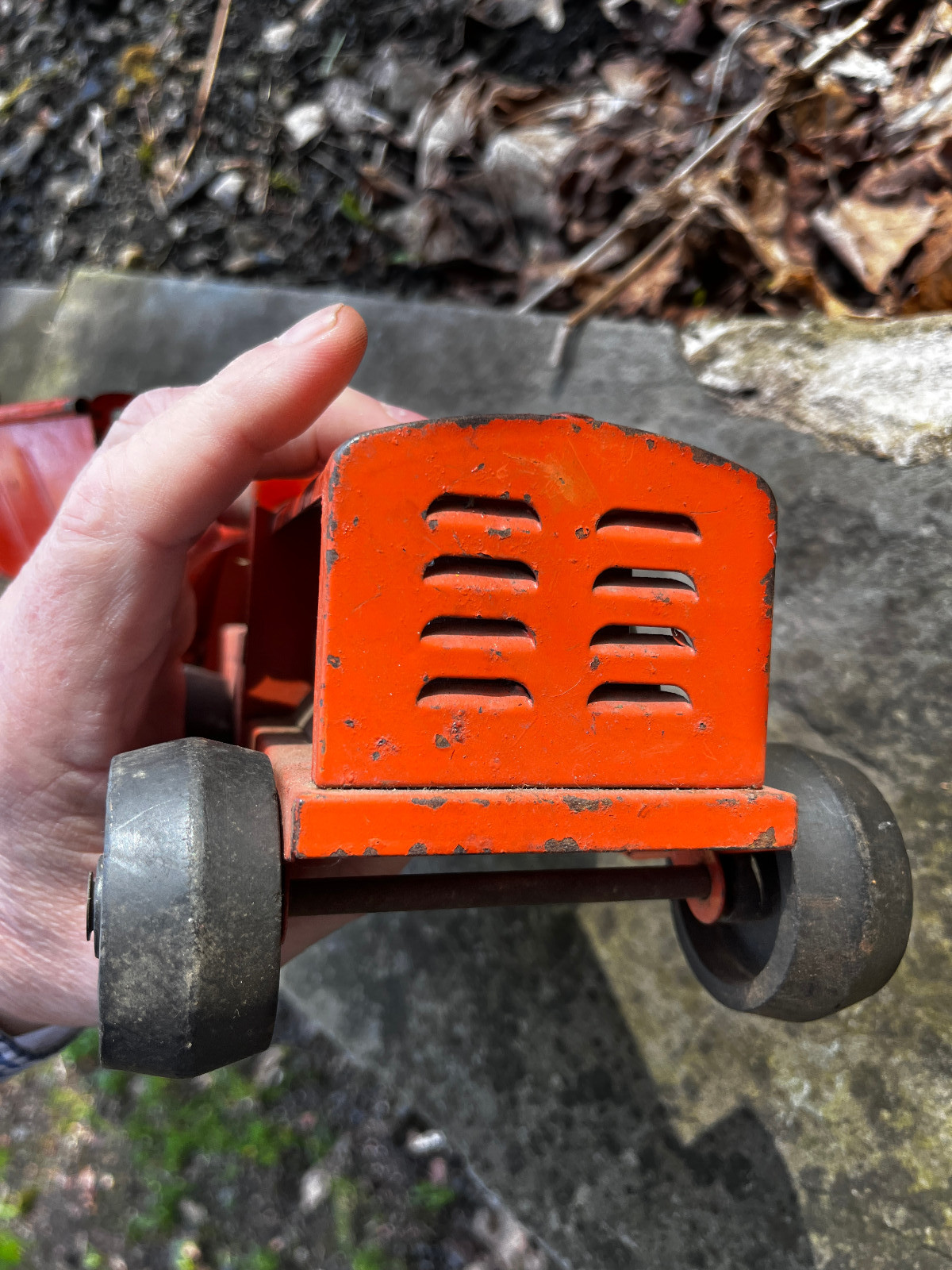 lot of 2 Structo & Tonka pressed steel Scraper Tonka Mini Scraper Earth Mover