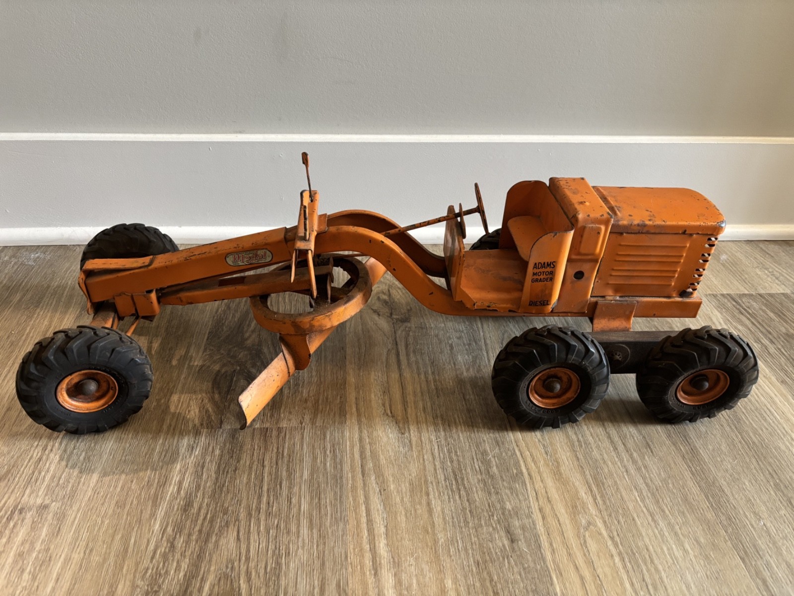 Vintage Doepke Model Toys Adams Road Grader Diesel Motor Steel 1950’s